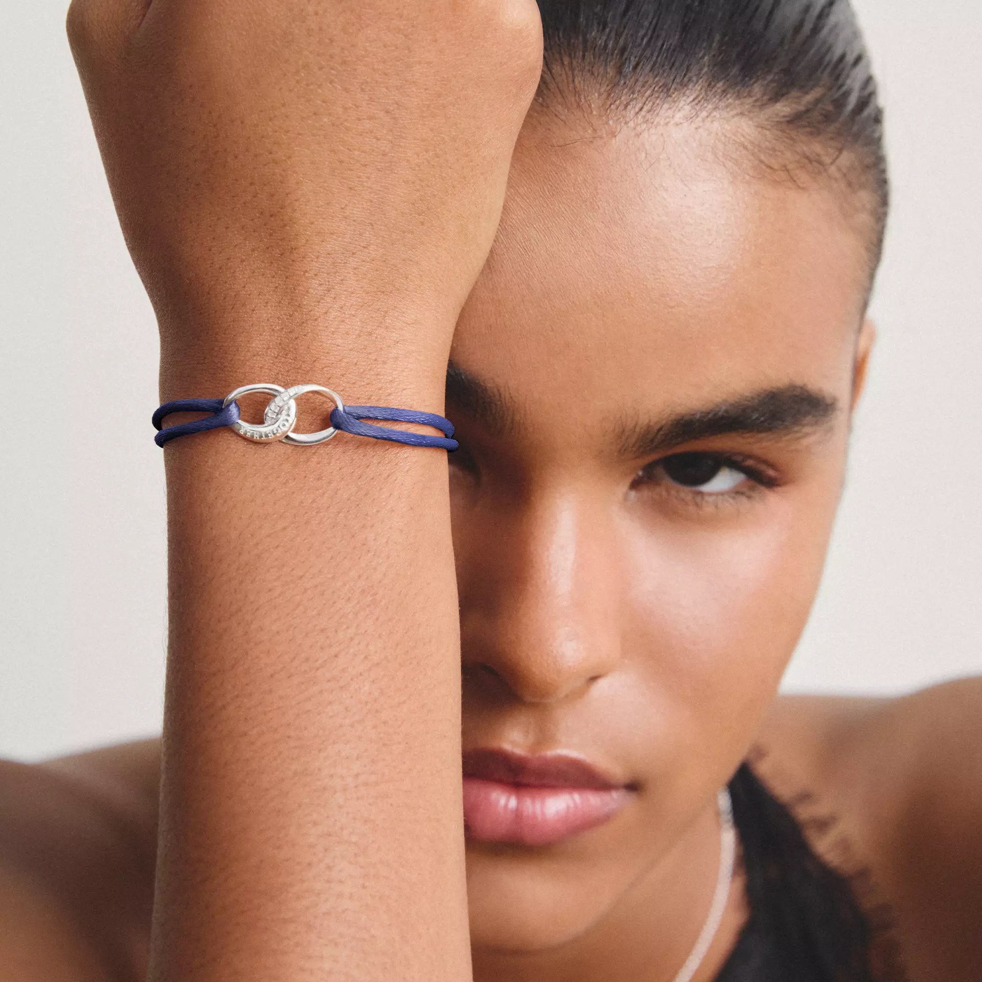 Thomas Sabo Together - Armband - 24 cm - Sterling Silber recy. & Zirkonia - dunkelblau – Ansicht 3