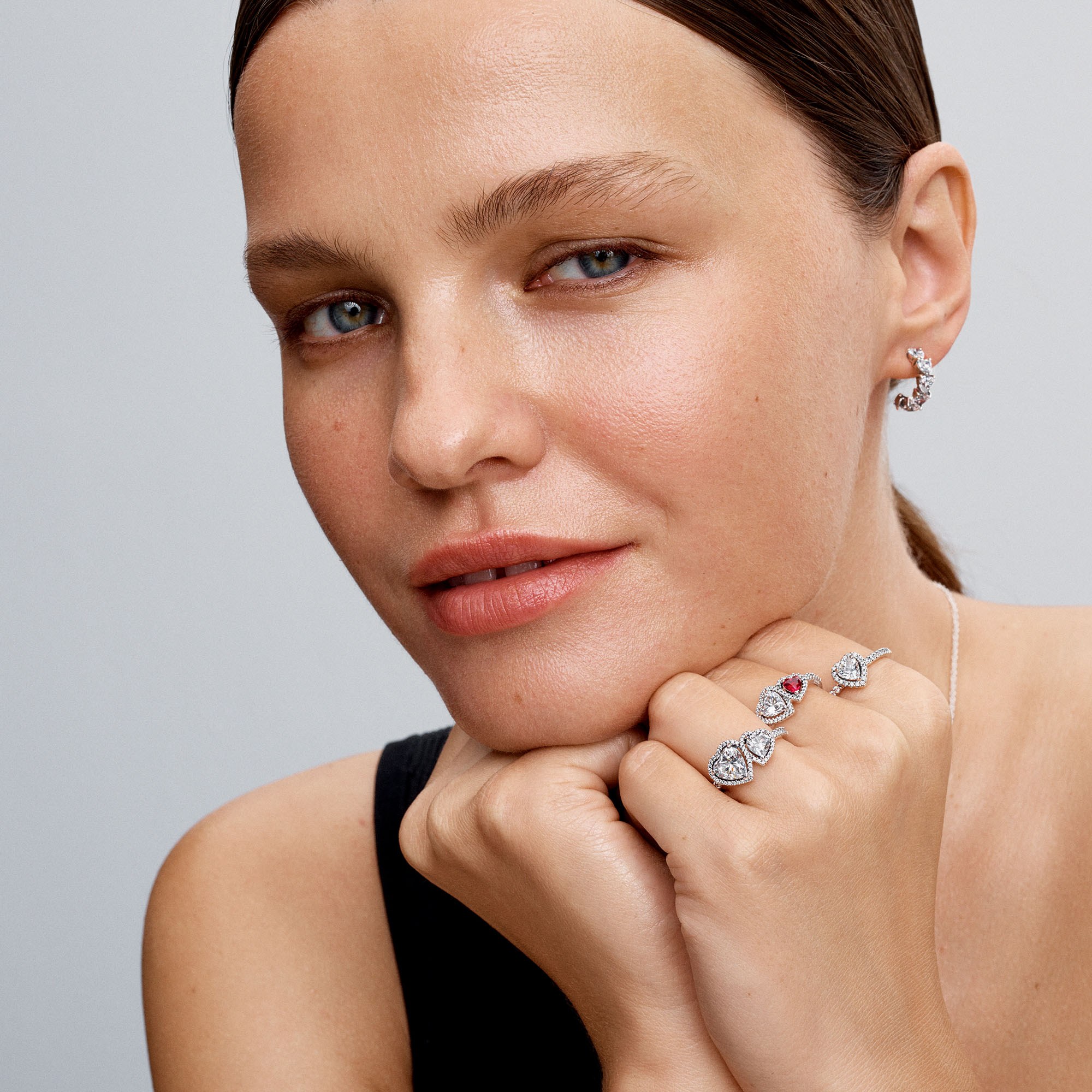 Pandora Herzen Silber Ring & Zirkonia – Ansicht 4