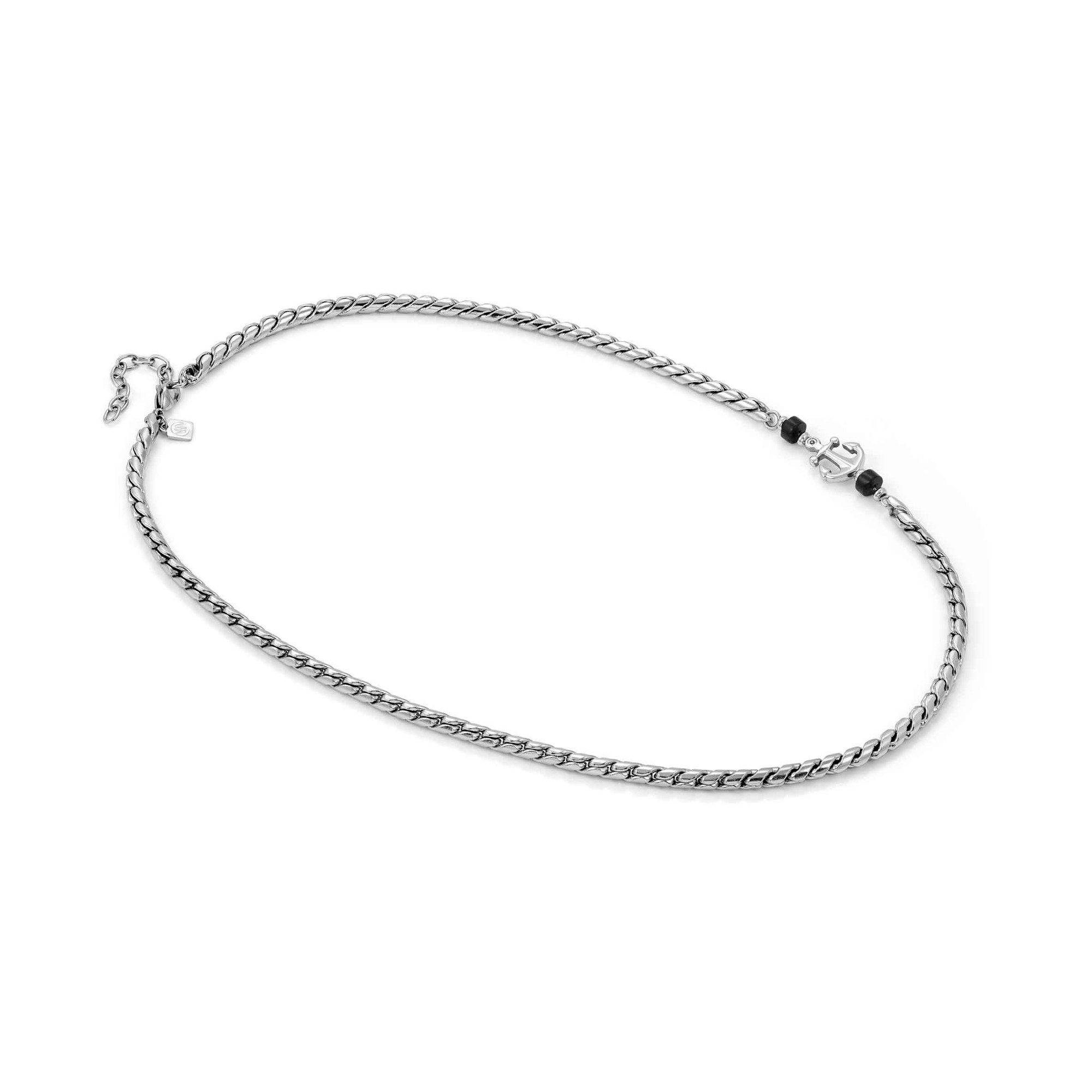 Nomination ATLANTE STONES EDITION Halskette - 55-60 cm - Anker - schwarzer Achat – Ansicht 5