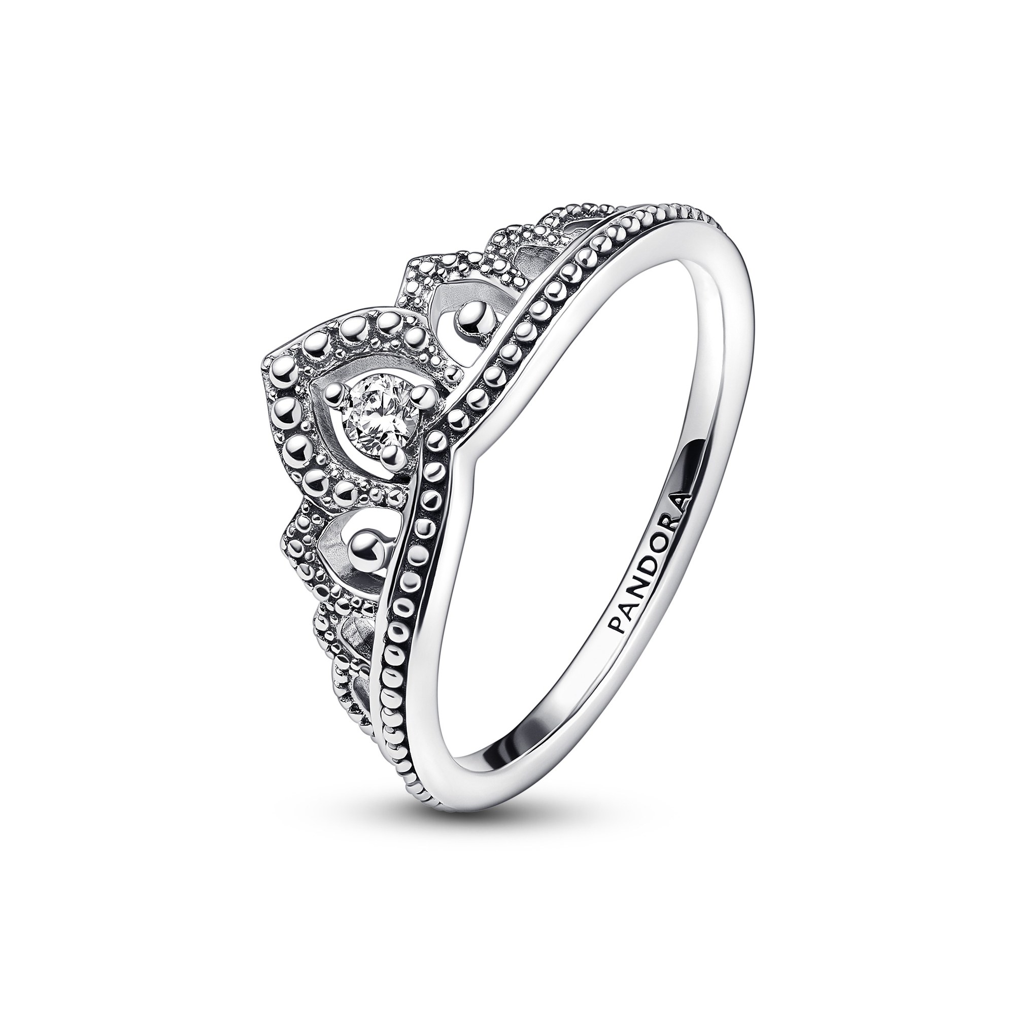 Pandora königlicher Perlen Diadem-Ring - Sterling Silber + Zirkonia - Klar Ansicht 3 – Ansicht 3