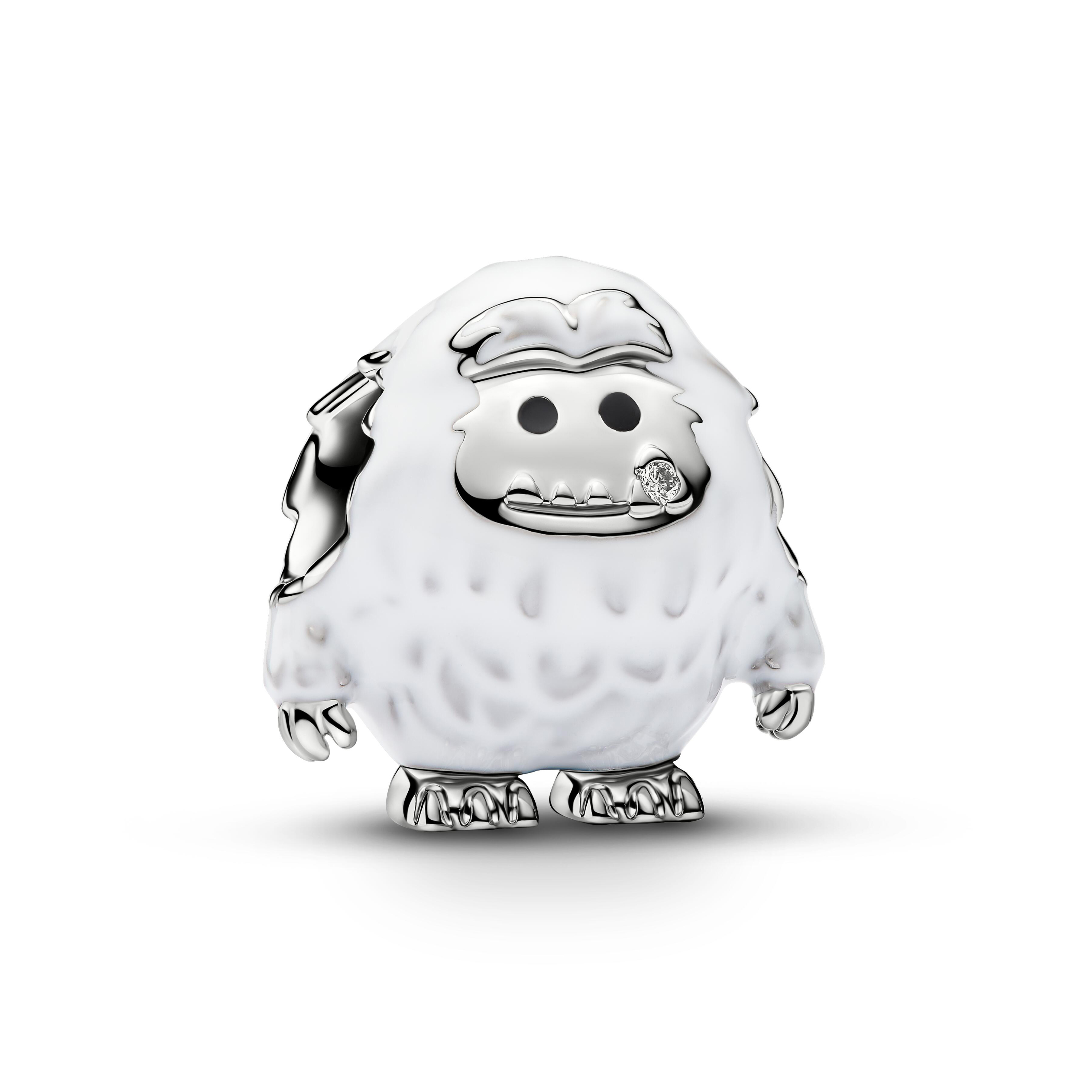 Pandora Moments - Charm Yeti - platiniert - Emaille + Zirkonia weiß - 735058C01