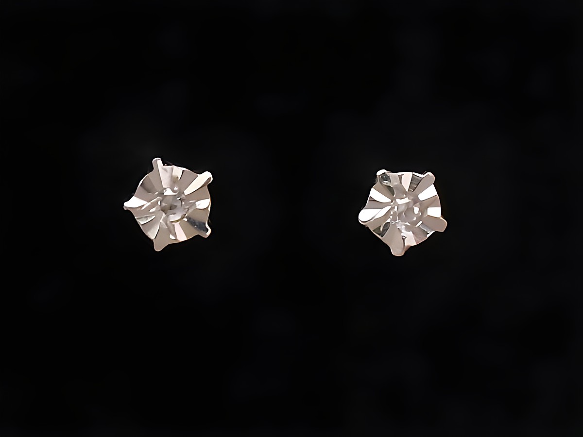 Ohrringe Diamant 0,02 ct. ELEGANT Gold BICOLOR von Juwelier Harnisch, Brillant und Diamant, feines Design mit funkelnden Details, ideal für eleganten Schmuck.