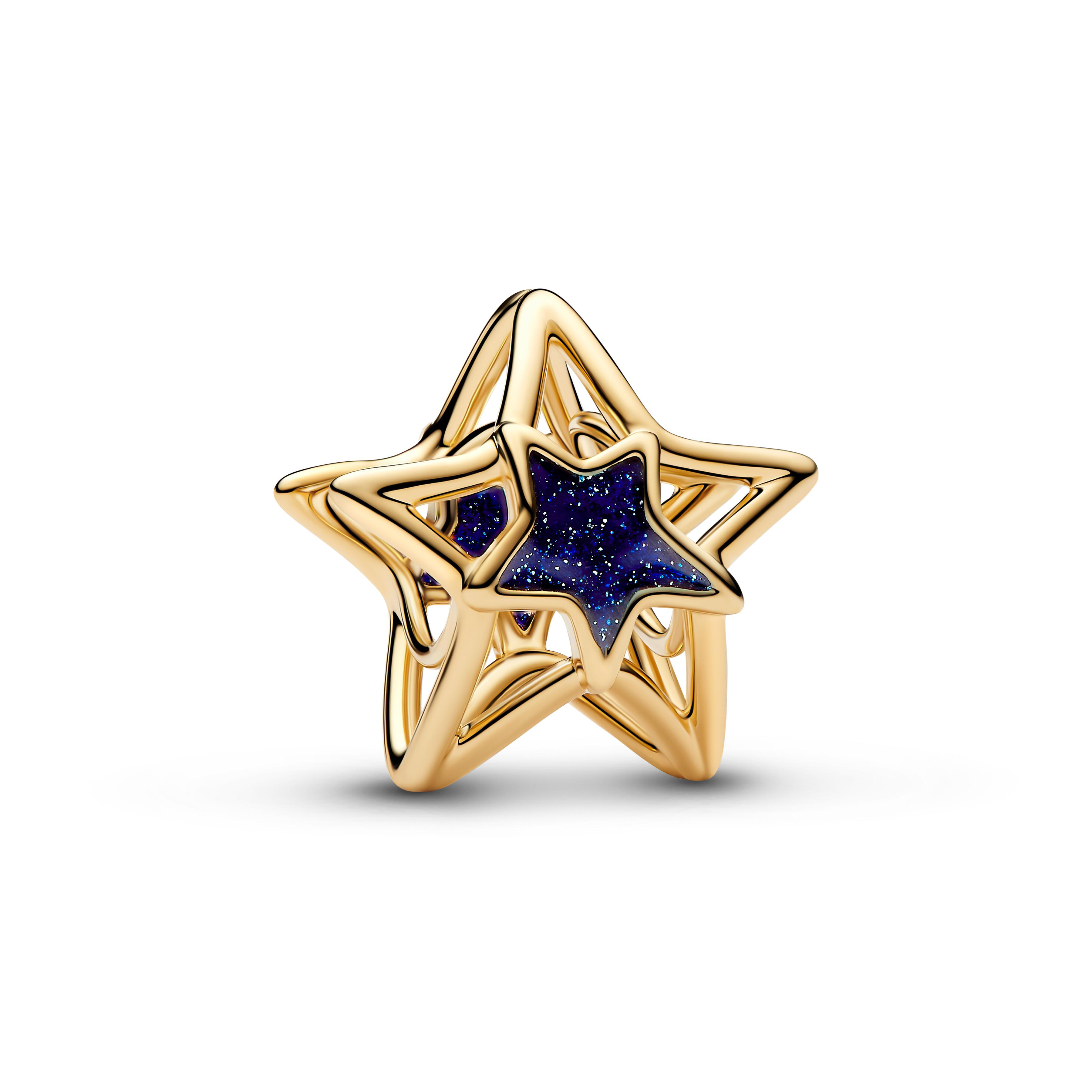 Pandora Moments - Charm Stern - Gelbgold Vergoldung - durchbrochen - 765034C01