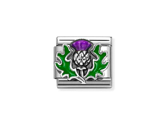 Nomination 330204 43 - CLASSIC SYMBOLE aus - Emaille & Sterling Silber - Distel