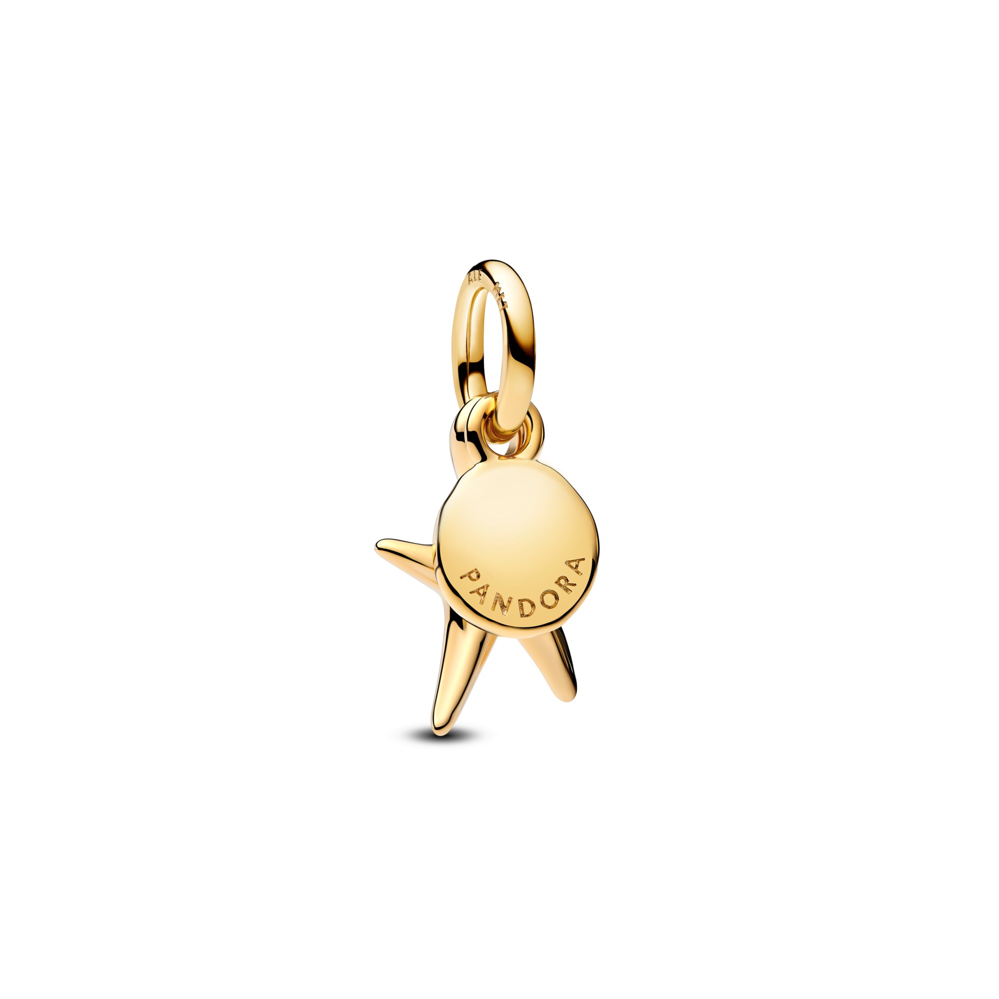 Pandora doppelter Seestern Charm zum - Gelbgold Vergoldung – Ansicht 3
