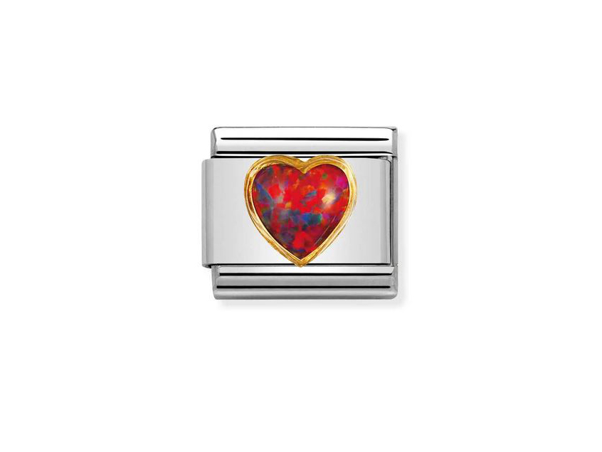 NOMINATION Classic STEINE HERZ OPAL ROT 030501 08