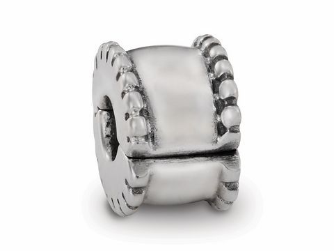 Silber Clip Original PANDORA Muster am Rand 790267 - Moments