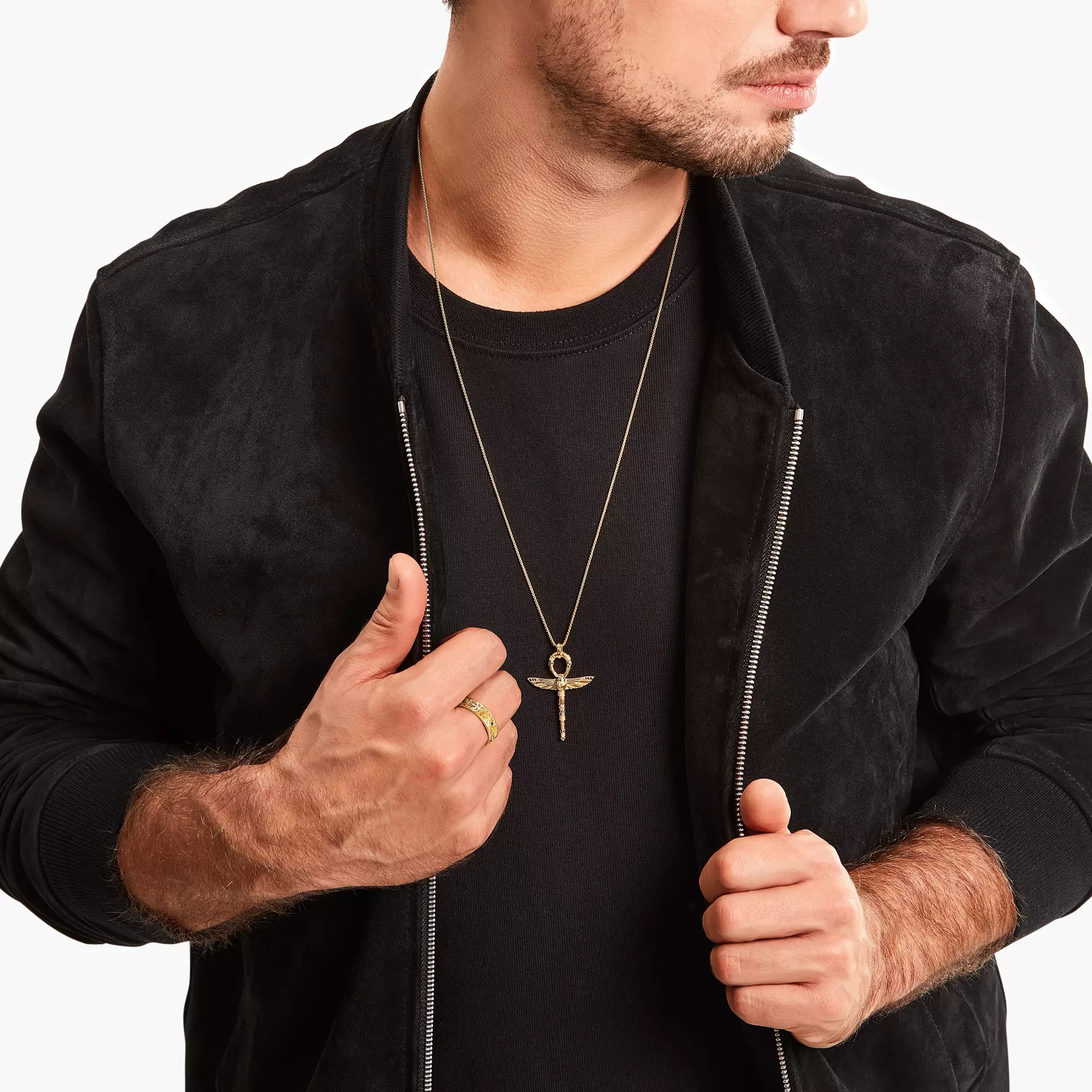 Thomas Sabo Ring - Rebel Wolf Ring - Silber Gelbgold verg. & Zirkonia – Ansicht 5
