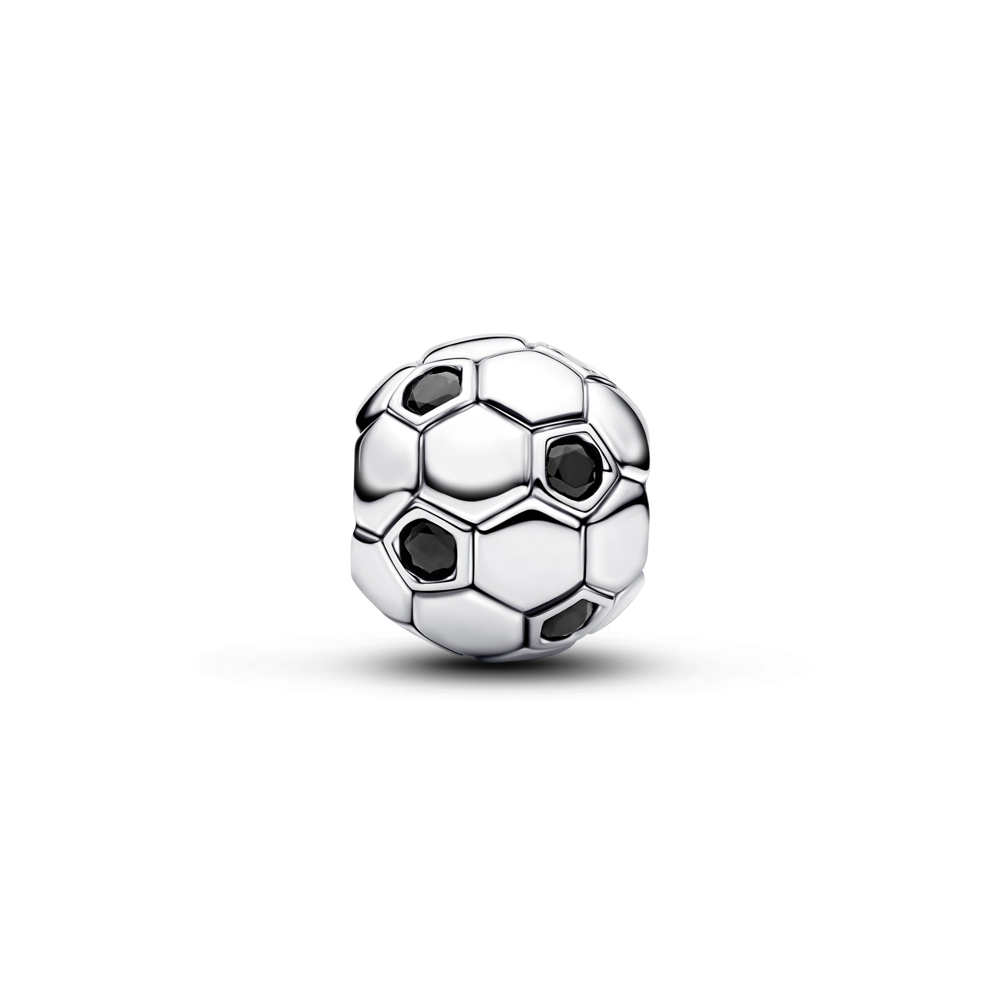 Pandora Fußball-charm - Silber - synth. Kristall - Schwarz – Ansicht 2