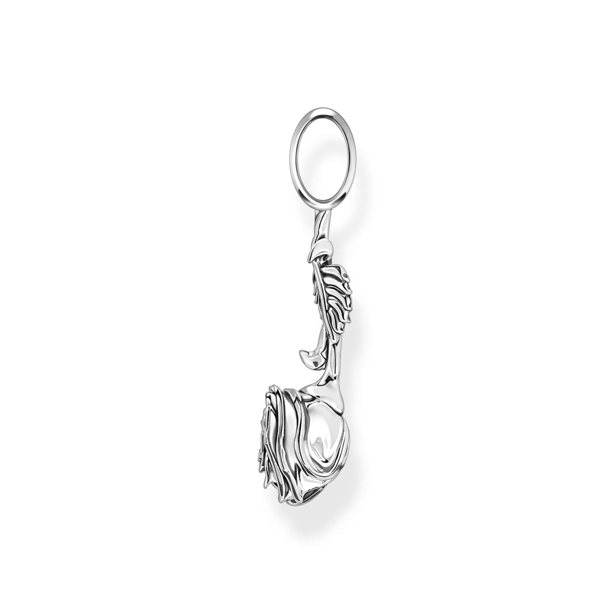 Thomas Sabo Anhänger Midnight Rose Silber – 36 mm hoch – Ansicht 2