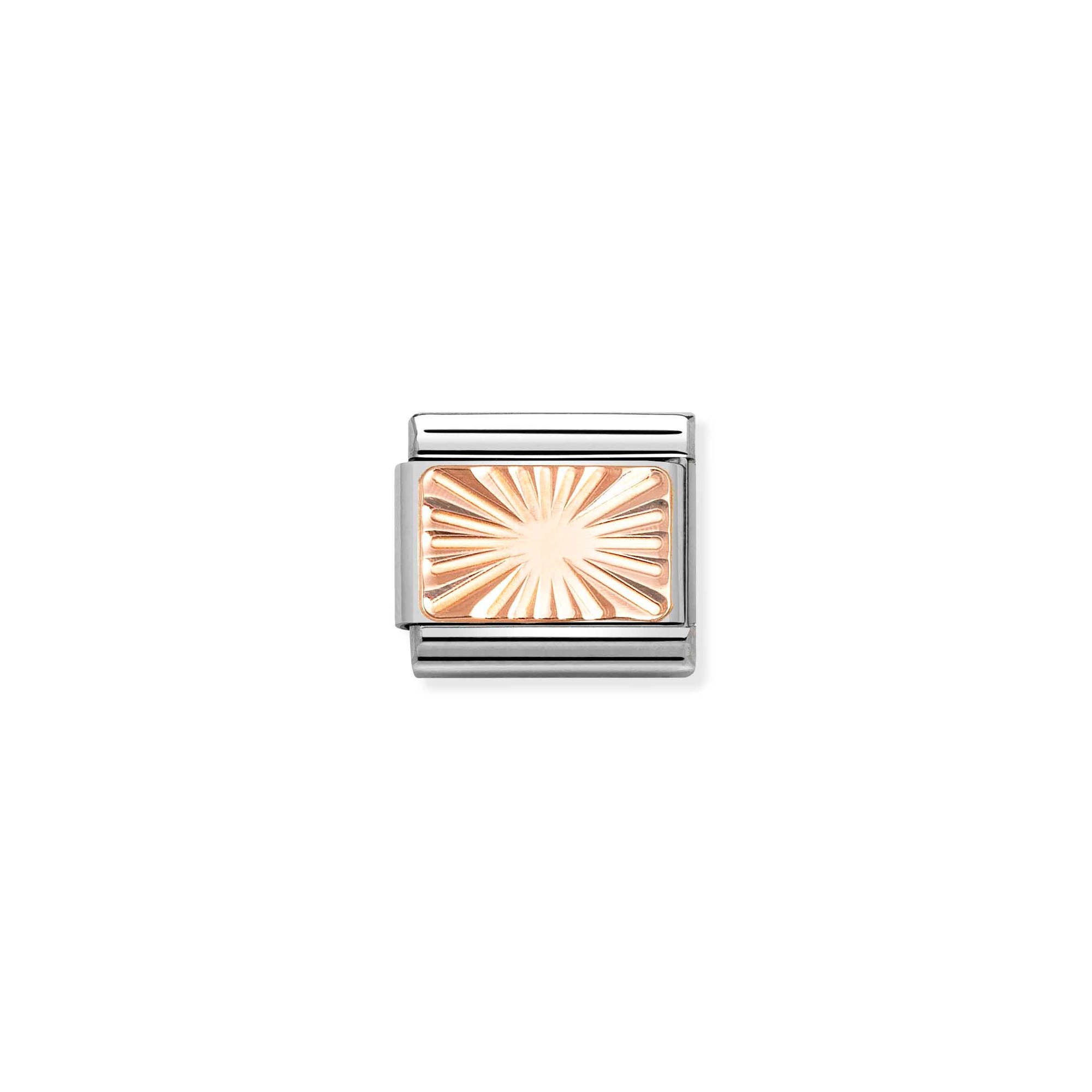 Nomination Classic Roségold charm - diamantierte Platte – Ansicht 2