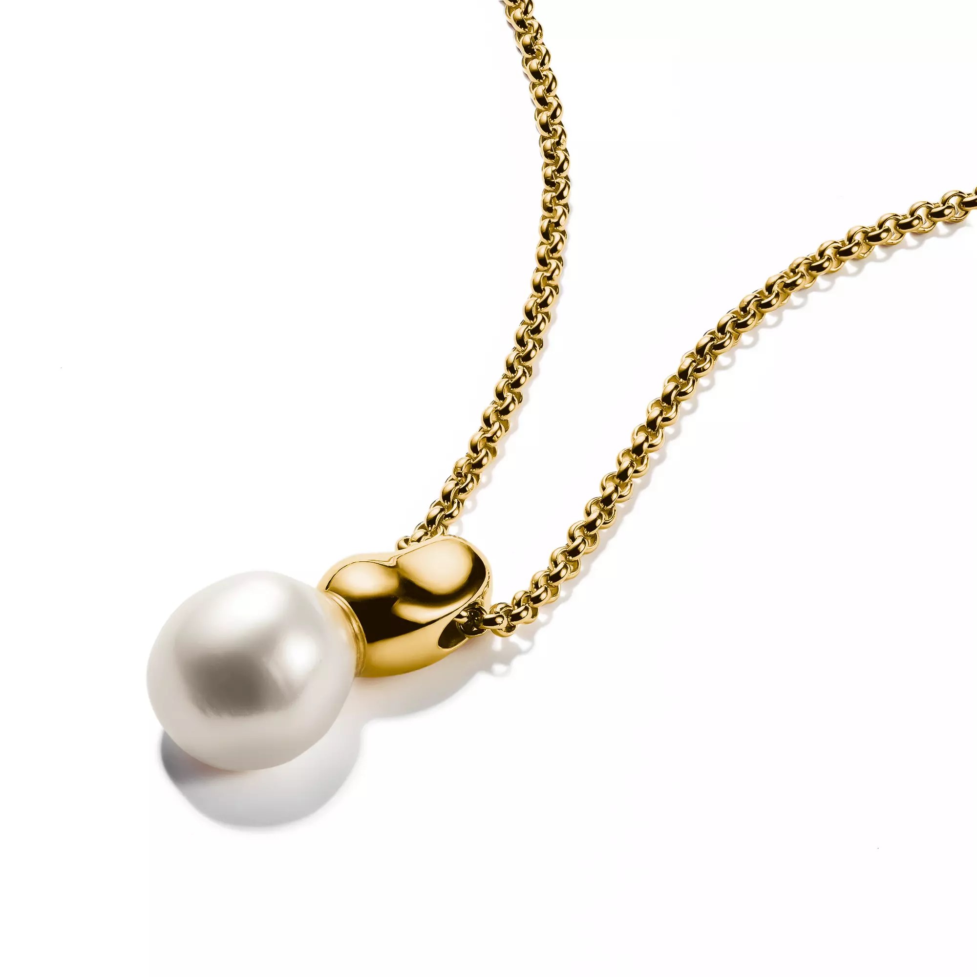 Thomas Sabo Kette - Zuchtperle - Bold Elegance 40 - 45 cm - Silber vergoldet – Ansicht 2
