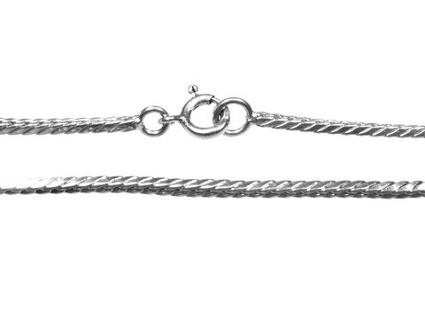 Lange Silberkette rhodiniert COLLIER Kette vom Hersteller Juwelier Harnisch mit klassischem Kettenmuster und sicherem Verschluss für eleganten Schmuck.