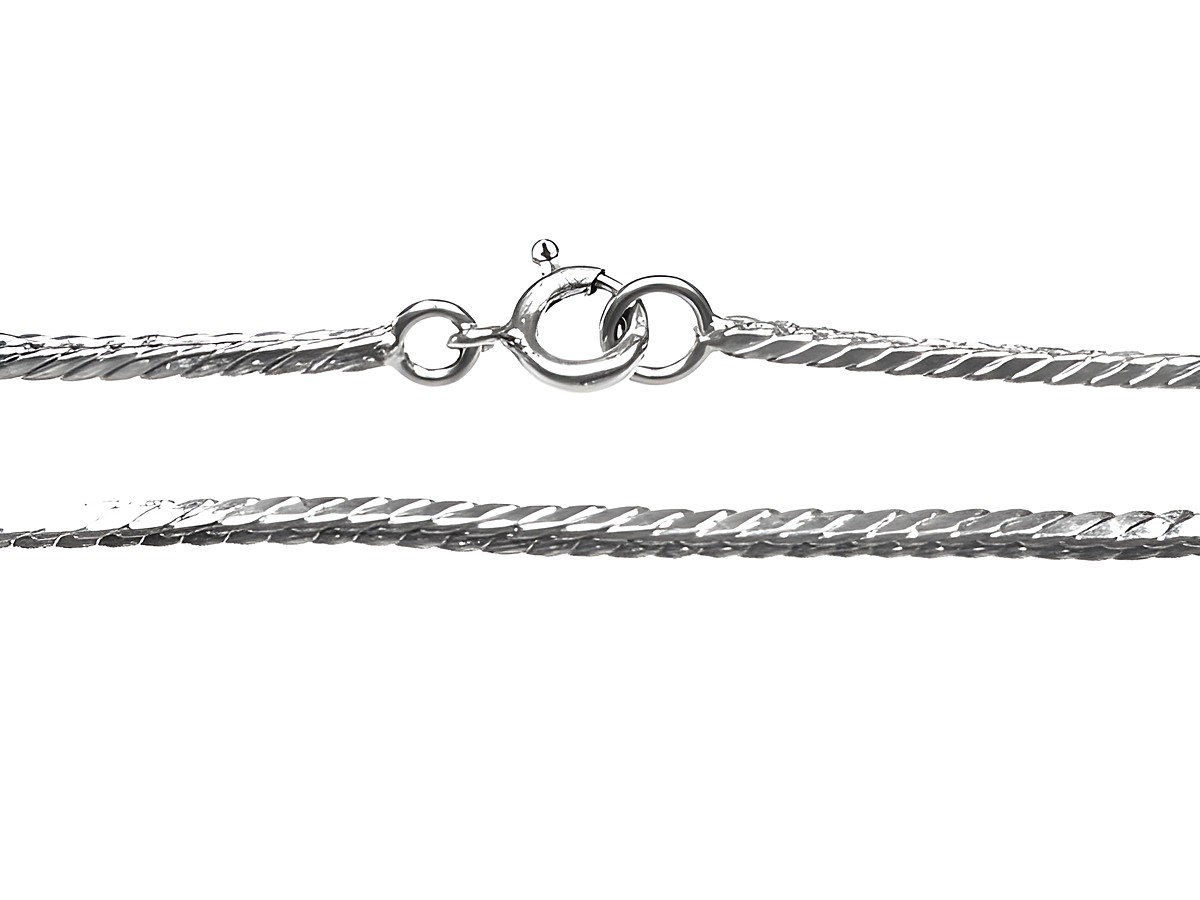 Lange Silberkette rhodiniert COLLIER Kette vom Hersteller Juwelier Harnisch mit klassischem Kettenmuster und sicherem Verschluss für eleganten Schmuck.