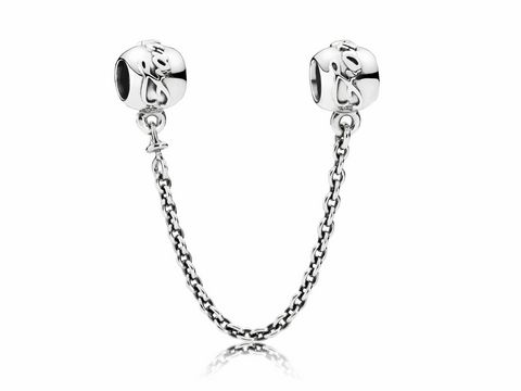 Pandora 791788-05 Family Forever Sicherheitskettchen aus Silber mit eleganten Elementen, ideal zur Ergänzung von armbändern und zum Schutz vor Verlust.