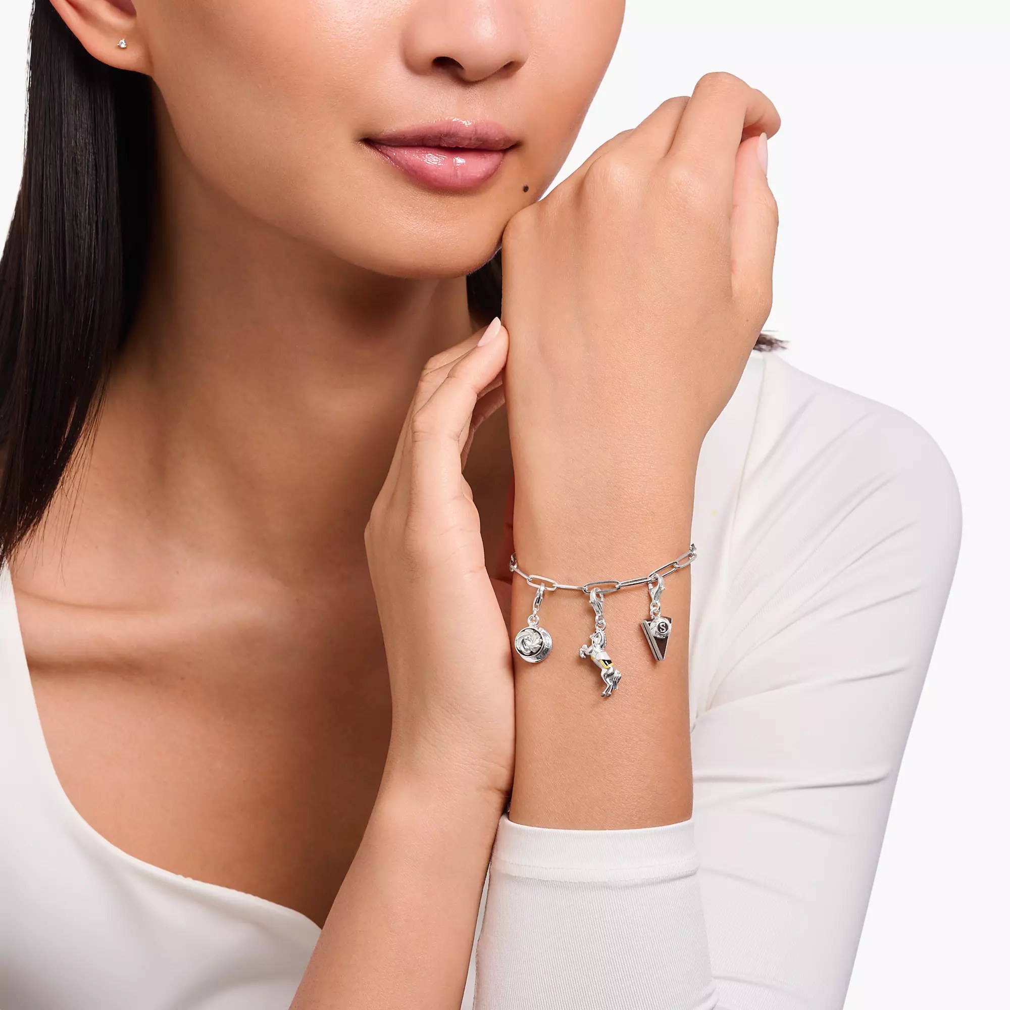 Thomas Sabo Charm-Anhänger - Lipizzaner - Silber gesch. & Kaltemail - mehrfarbig – Ansicht 2