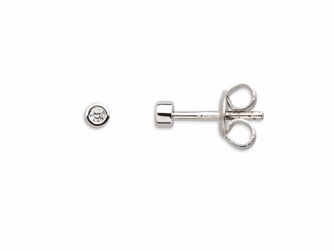 Xenox Sterling Silber Ohrringe XS3513N ZARGE SILBER mit funkelndem Stein, elegantes Design, Ohrstecker, ideal für jeden Anlass, Hersteller Xenox, hochwertiger Ohrschmuck.