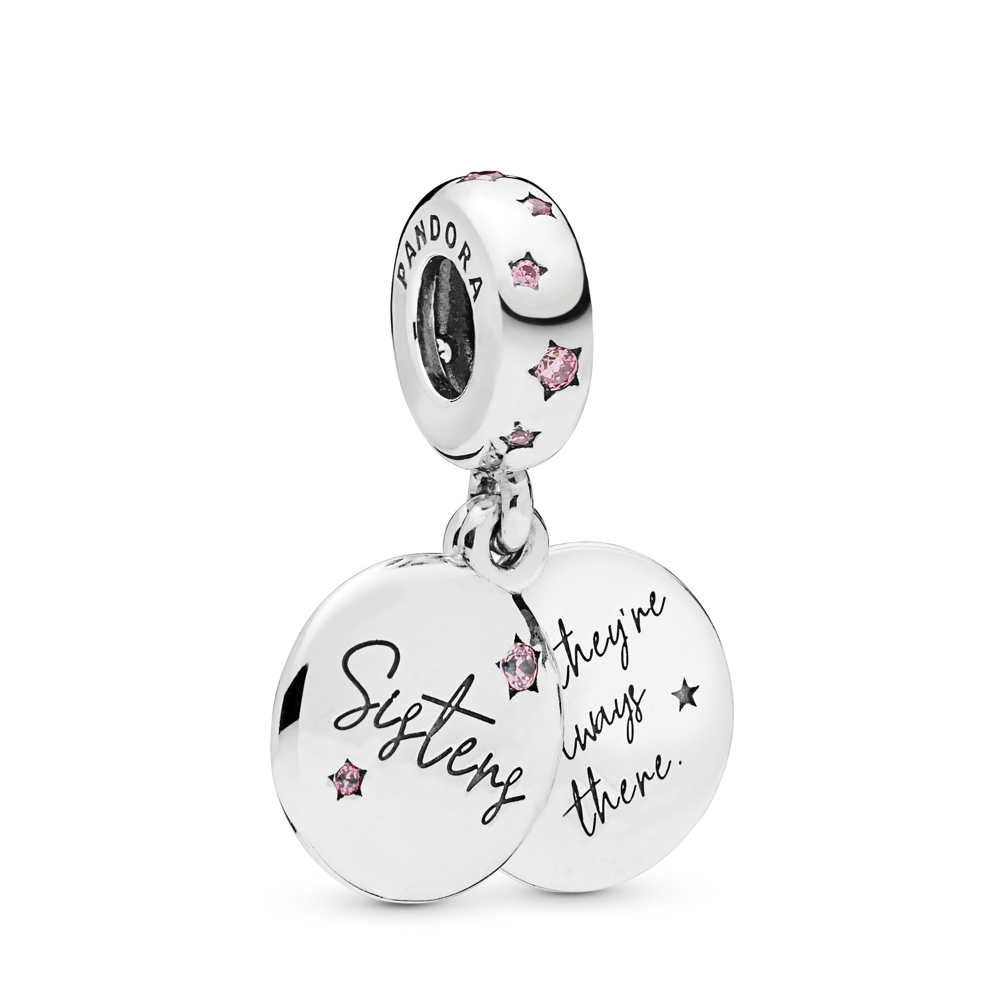 Pandora Sisters silver dangle - Schwestern - Silber