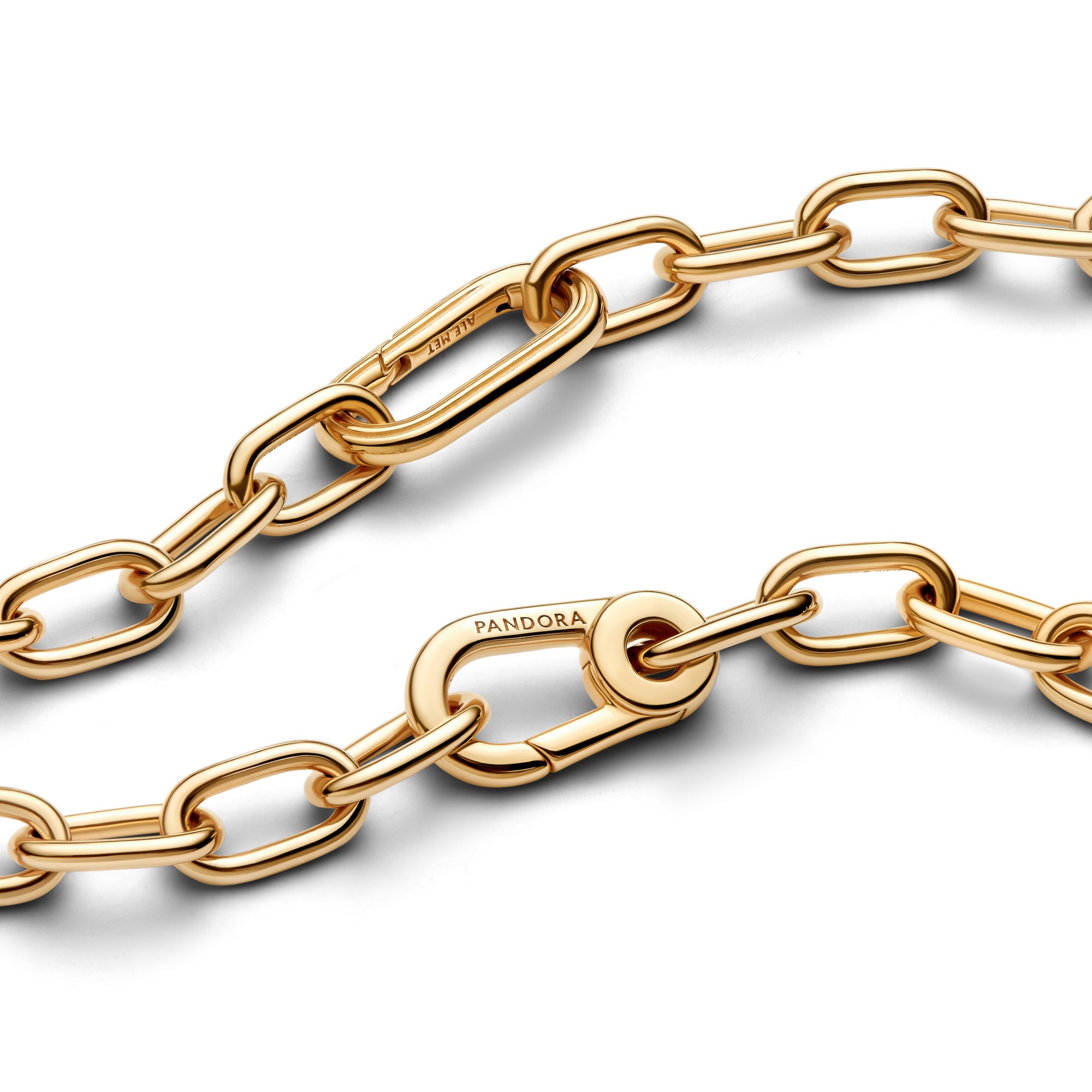 Pandora ME - Halskette mit Gliedern - Gelbgold Vergoldung - 50 cm – Ansicht 4