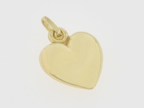 Gold Anhänger - Herz - 585 Gold - lieblich, Hersteller: Juwelier Harnisch, plastisch. Der Anhänger strahlt Eleganz und Zuneigung aus, ideal für besondere Anlässe.