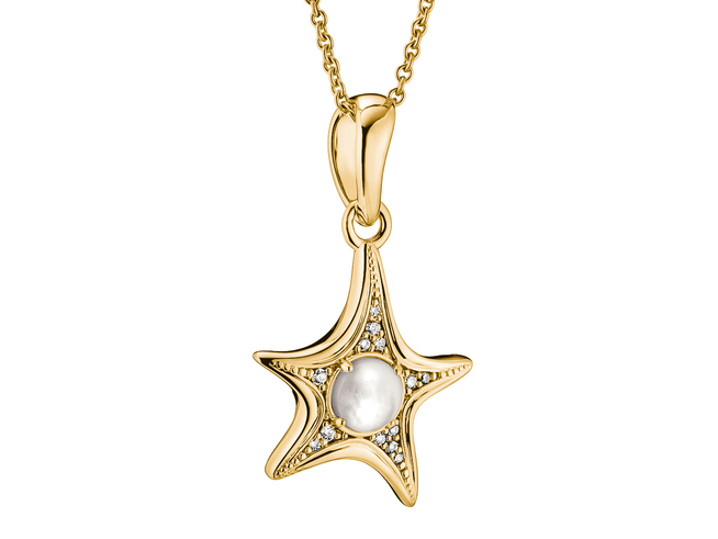 Thomas Sabo Deep Sea - KE2382-M01-14-L55V - Halskette - 55 cm - 18K Gelbgold-Vergoldung