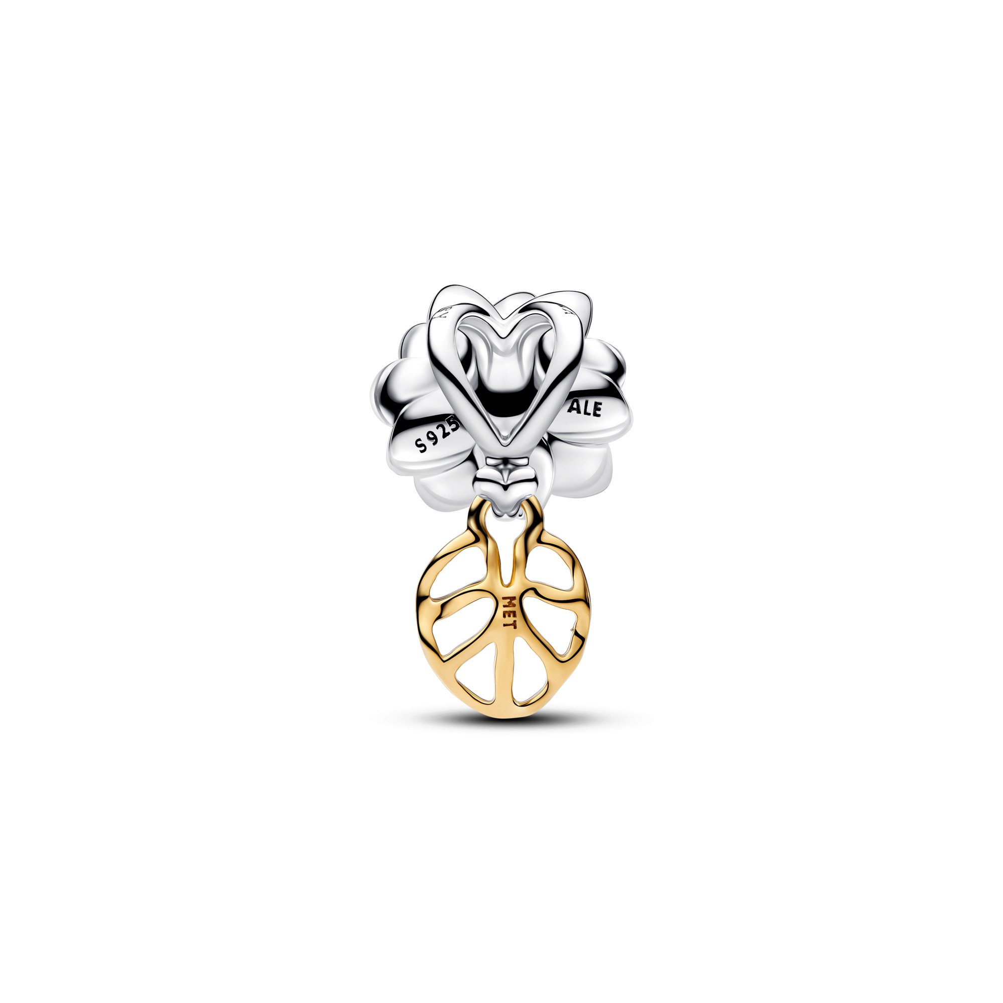 Pandora Disney Tiana Lotusblume - Silber & Gelbgold Vergoldung - Lab-Grown Diamant – Ansicht 3