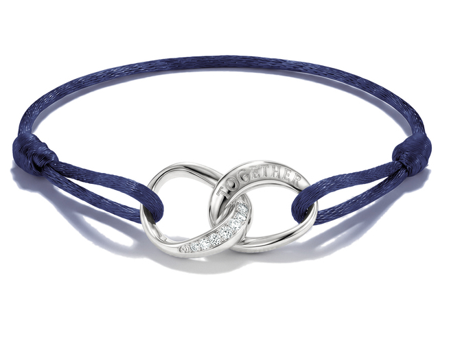 Thomas Sabo Together - A2236-051-32-L24V Armband - 24 cm - Sterling Silber recy. & Zirkonia - dunkelblau