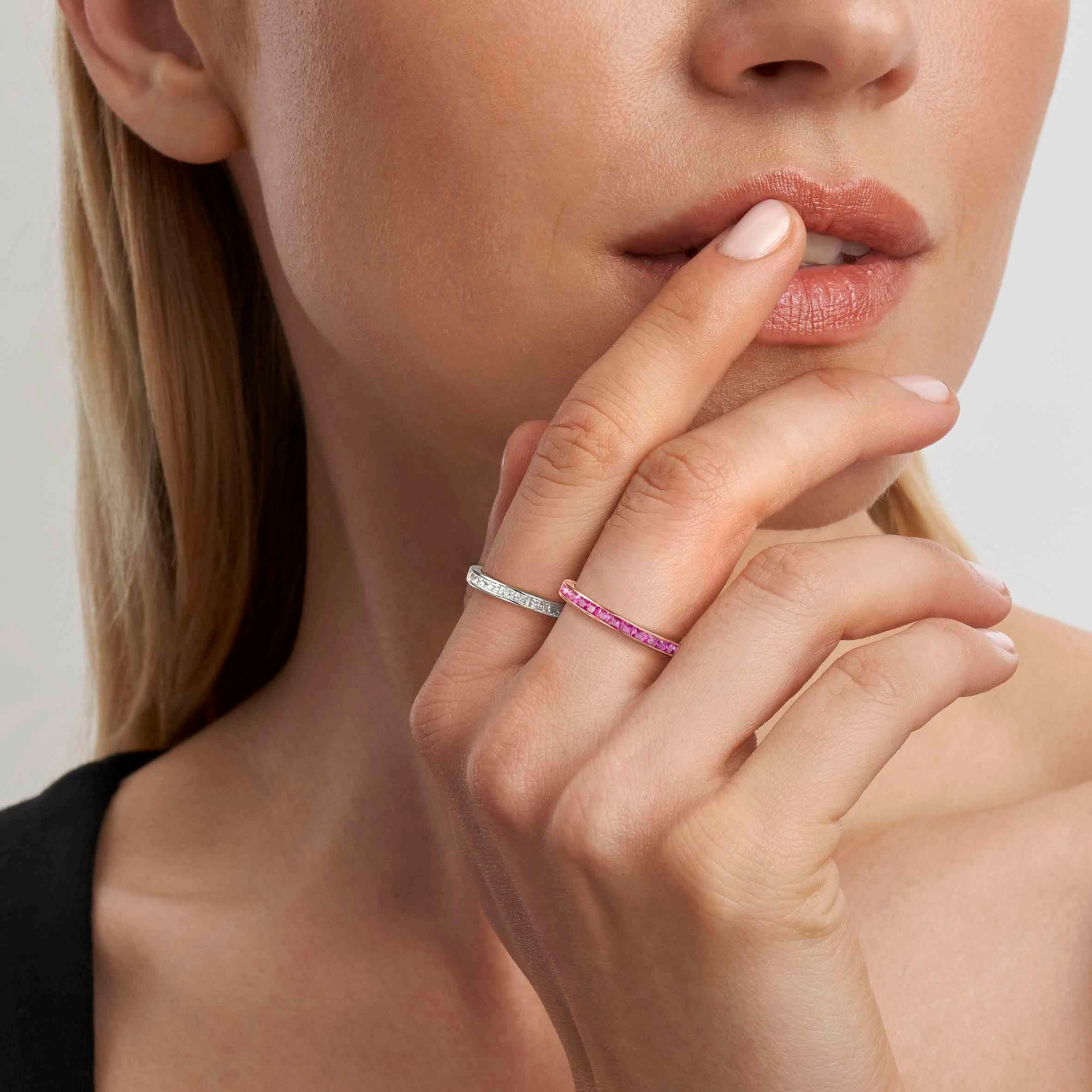 Nomination Carismatica Ring - Roségold vergoldet - Zirkonia Fuchsia - Gr. 15 – Ansicht 3