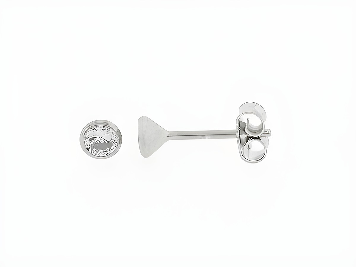 Silber Ohrringe in Kelchform mit Zirkonia, Silber 3,8 mm, Stecker von Hersteller Juwelier Harnisch, ideal für eleganten Schmuckgeschmack.