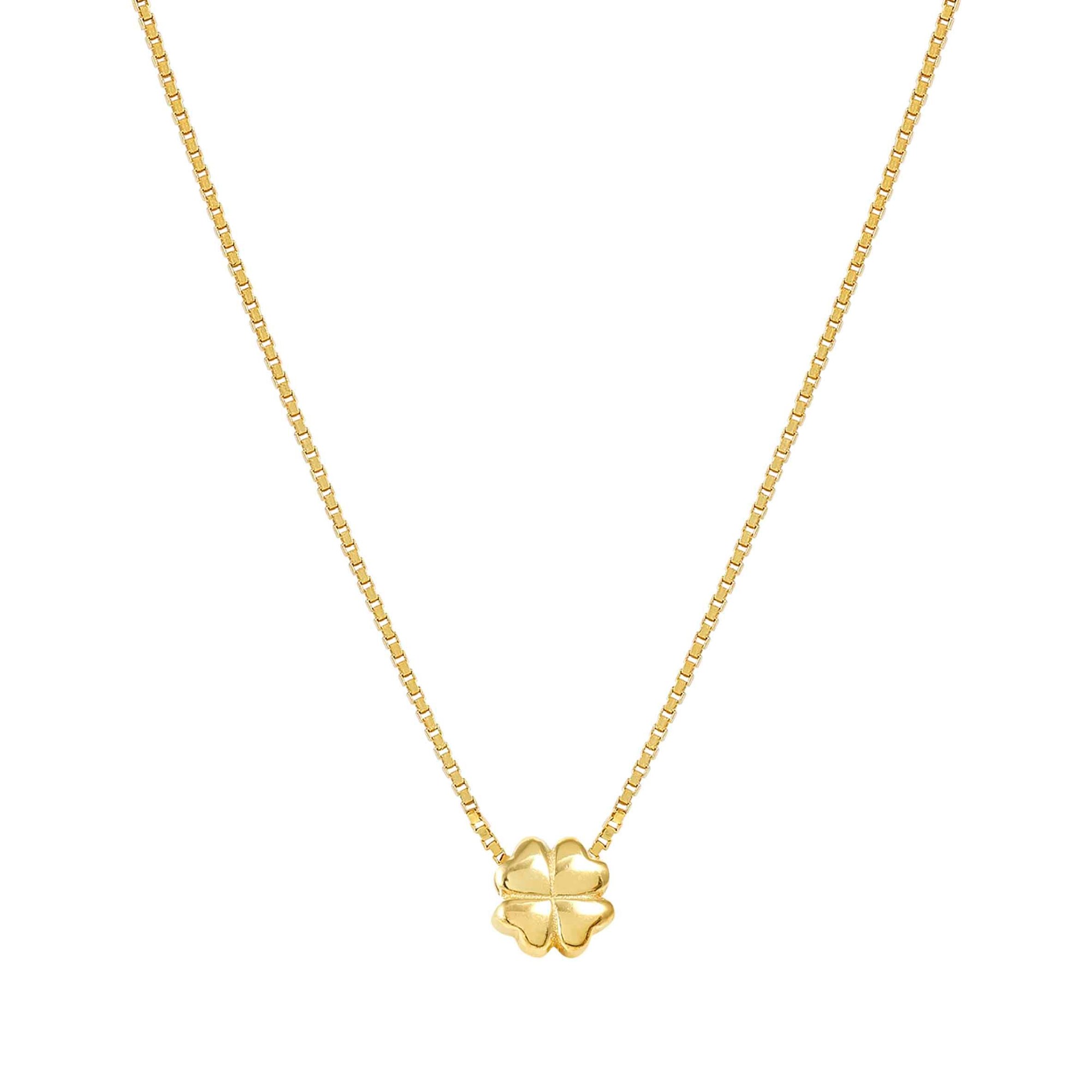 Nomination Sterling Silber - Kleeblatt - vergoldet Collier - Armonica – ein Kleeblatt – 36-42 cm – Ansicht 2