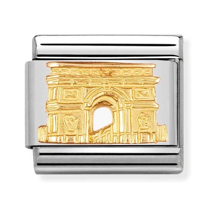 Nomination Composable Classic Charm Triumphbogen - Edelstahl, Gelbgold