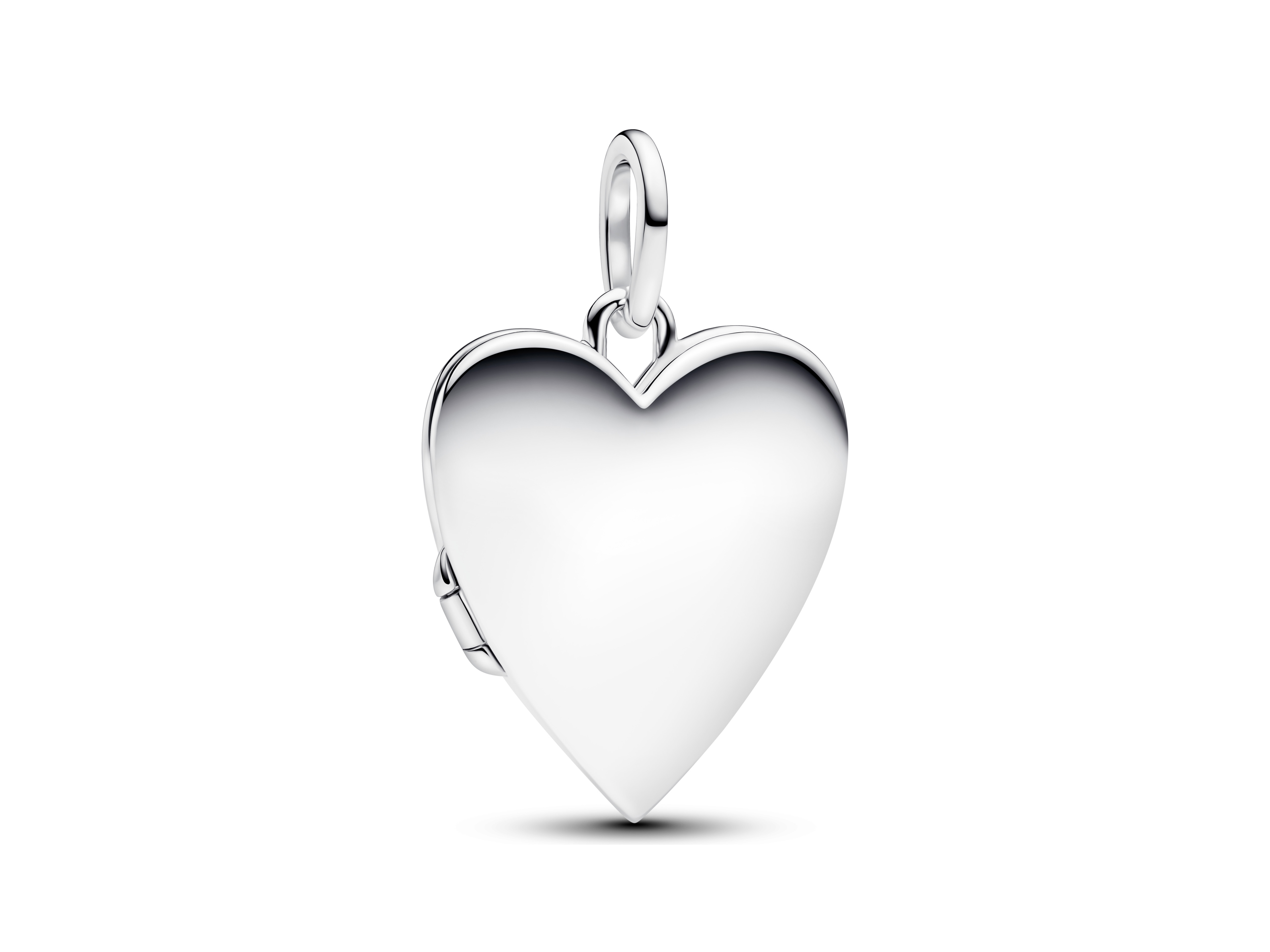 Medaillon von Pandora in Form eines aufklappbaren Herzens aus Sterling Silber mit Emaille. Das Schmuckstück überzeugt durch sein elegantes Design und die hochwertige Verarbeitung.