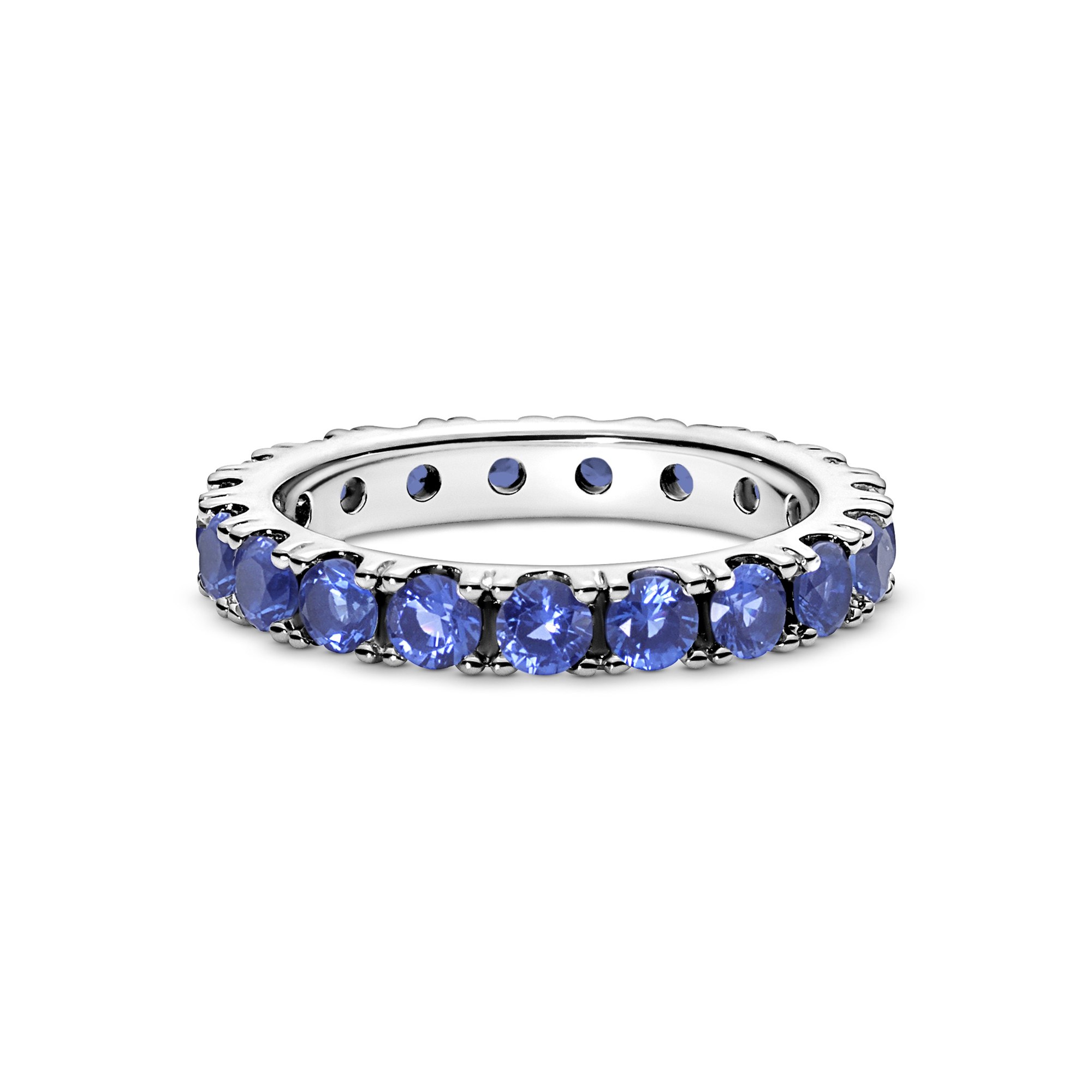 Pandora Ring - Eternity - Sterling Silber - Kristall - Blau Ansicht 2 – Ansicht 2