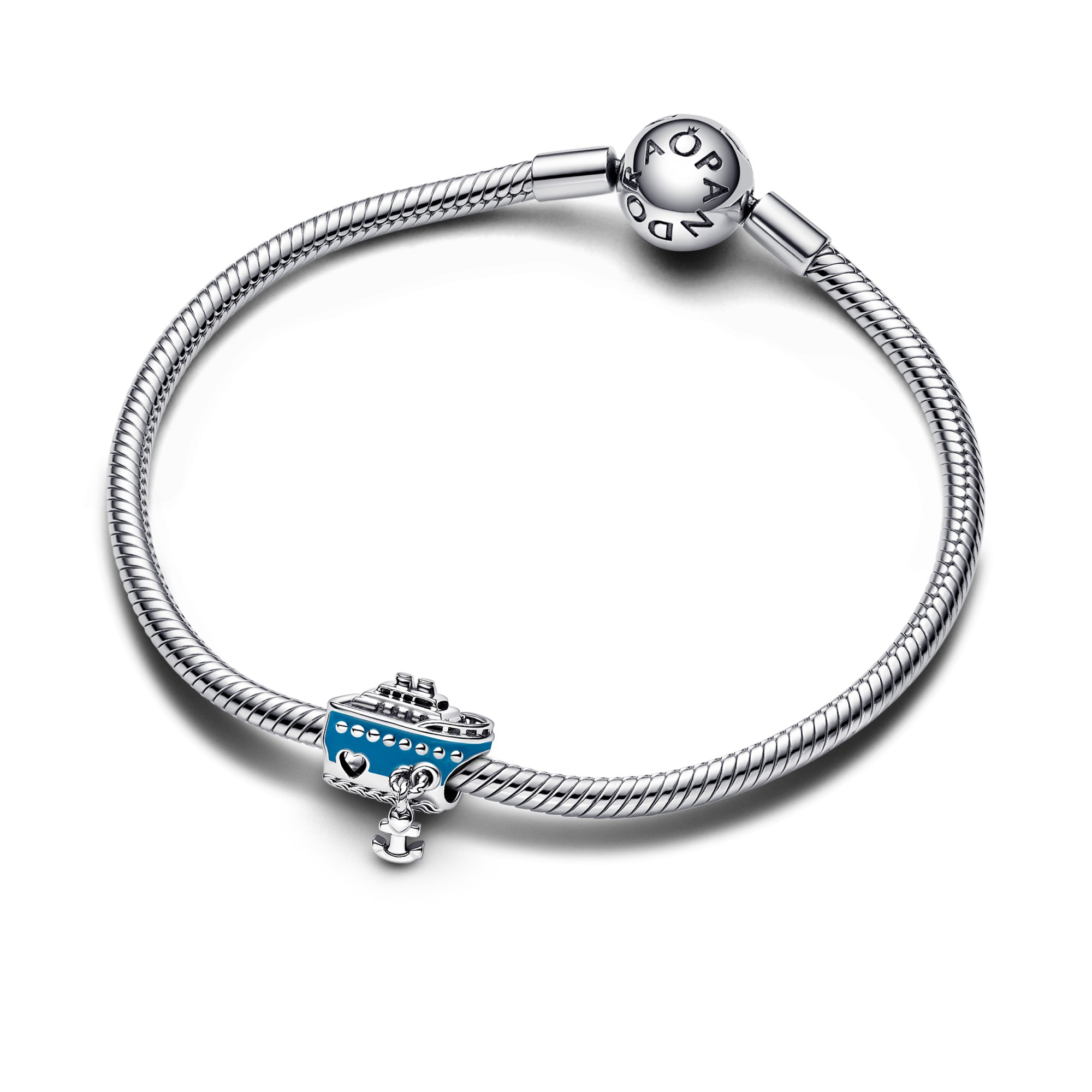 Pandora Kreuzfahrtschiff - Boot Charm - Sterling Silber – Ansicht 3