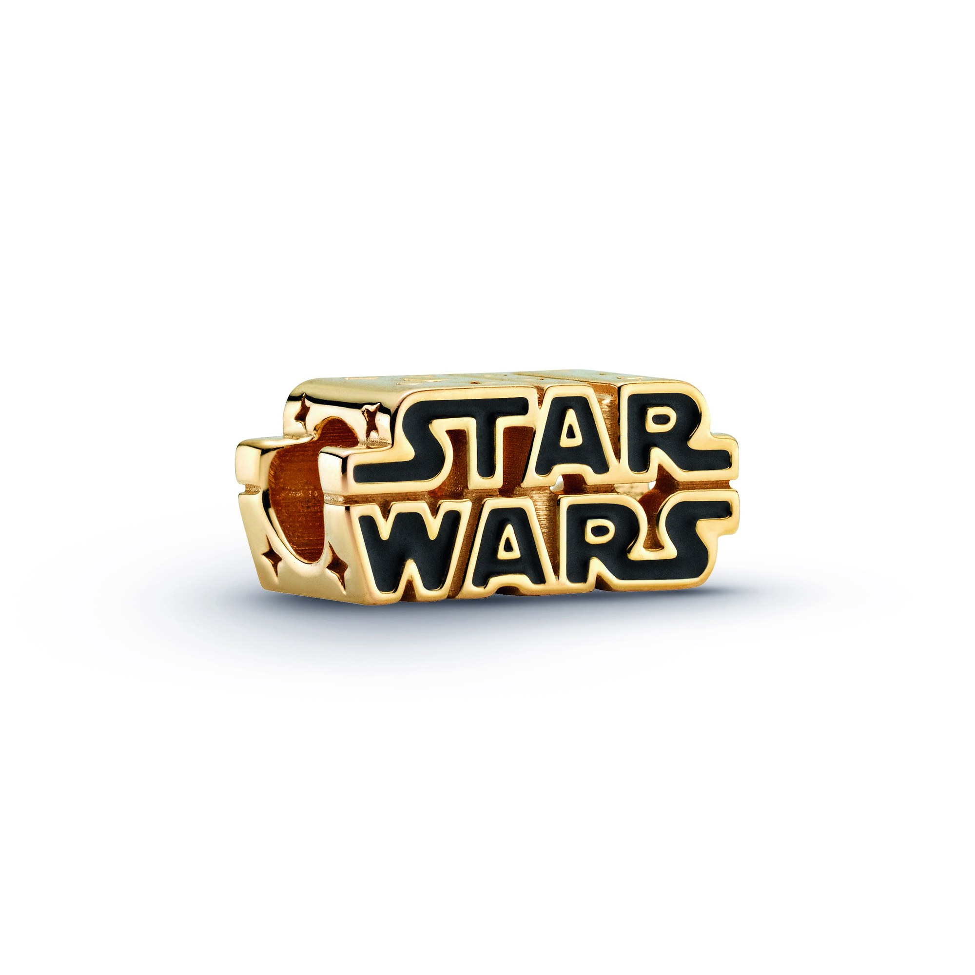 Pandora Disney - Star Wars - 3D-Logo - Silber - Gelbgold - Emaille
