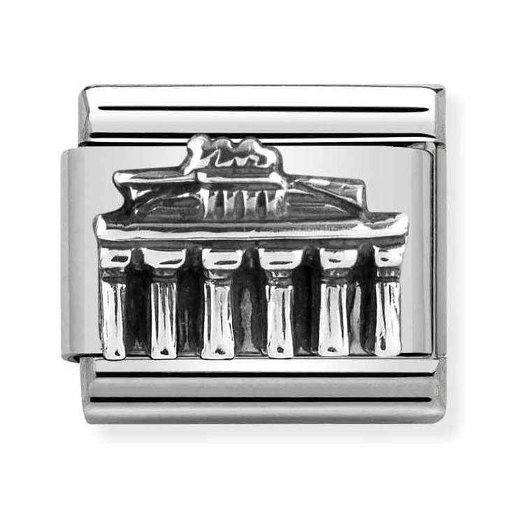 Nomination Composable Classic Charm Brandenburger Tor - Edelstahl, Sterling Silber