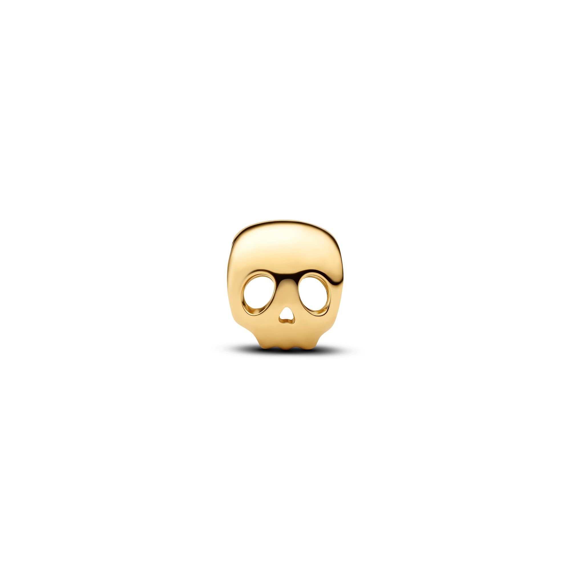 Pandora Totenkopf Mini - Charm - Gelbgold Vergoldung – Ansicht 2