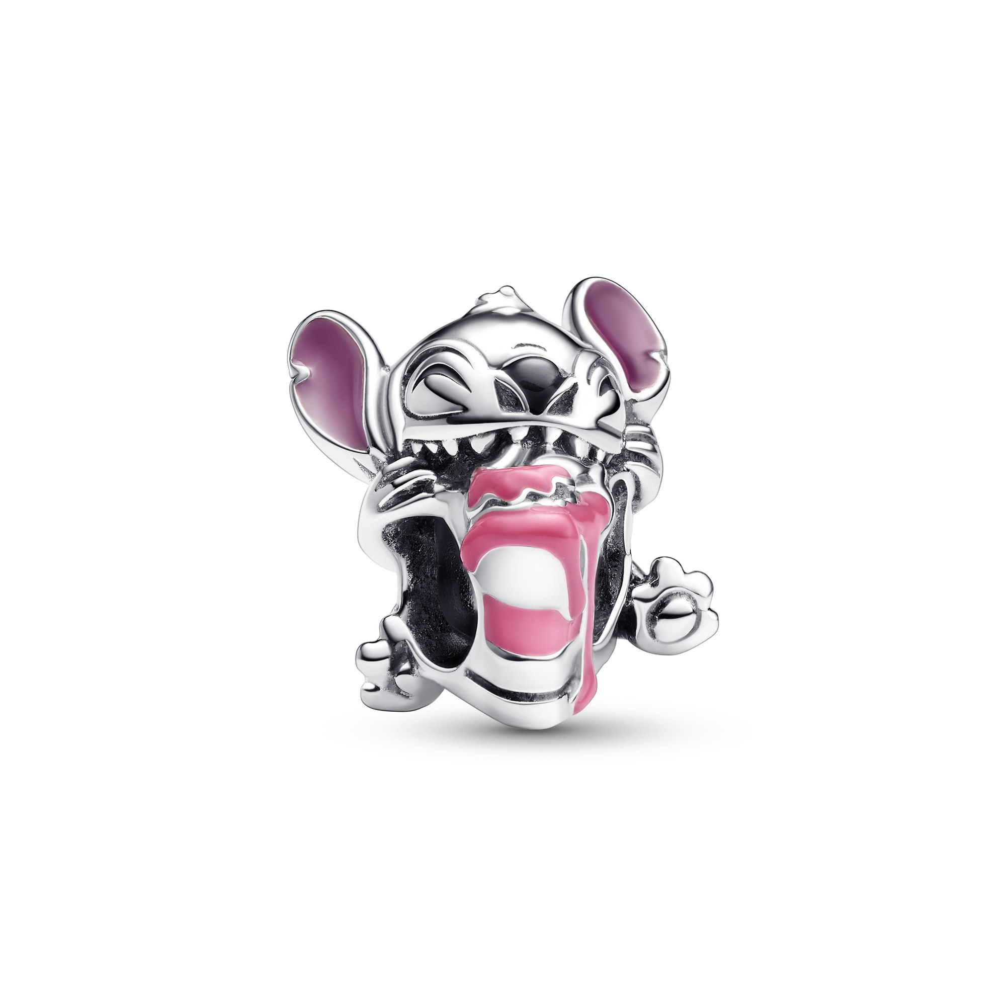 Pandora Disney Stitch Geburtstagstorte Charm - Silber - Emaille Lila