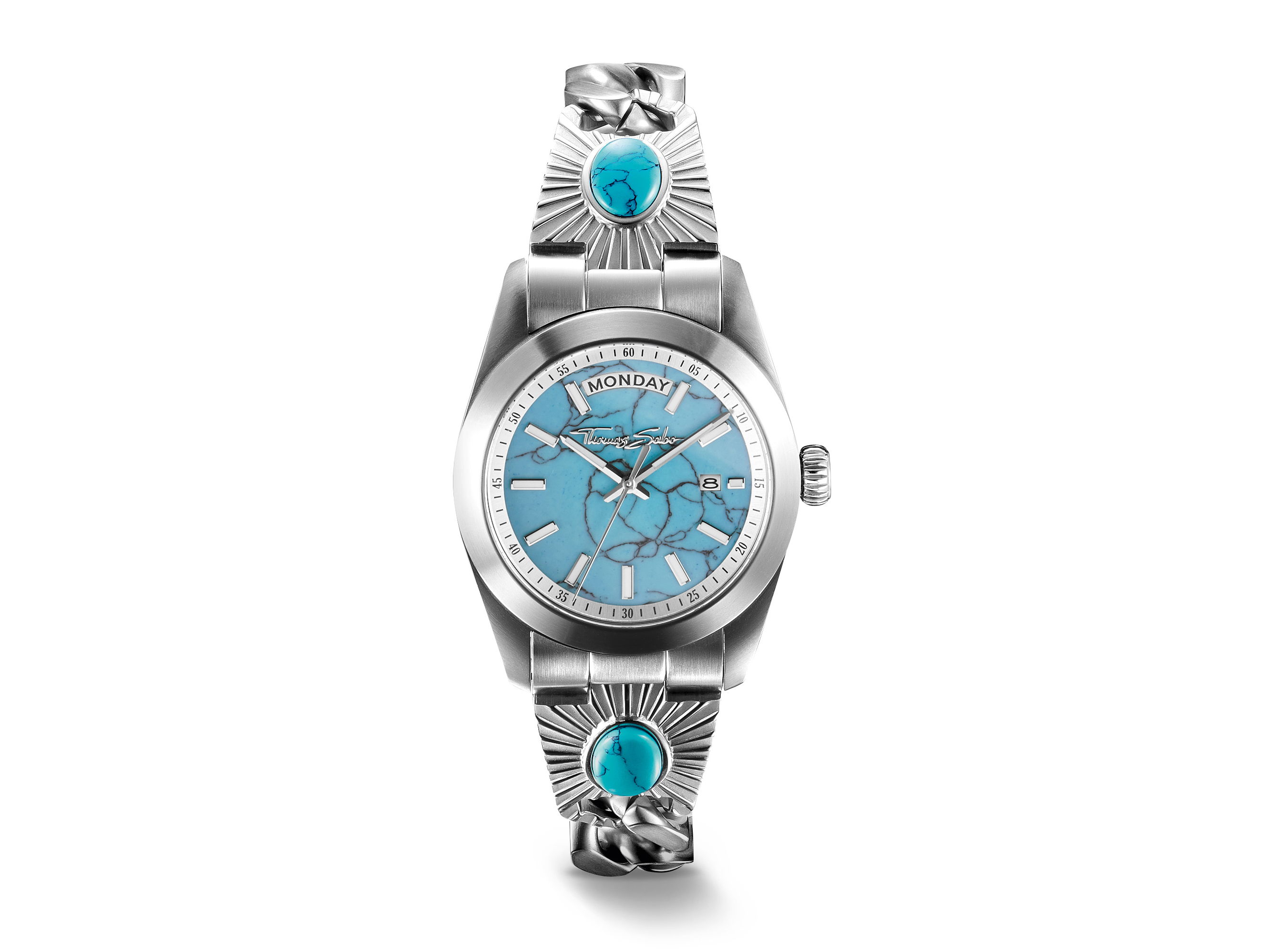 Thomas Sabo WA0450-201-215-36 MM Western Bohemia Damenuhr - Ziffernblatt Türkis