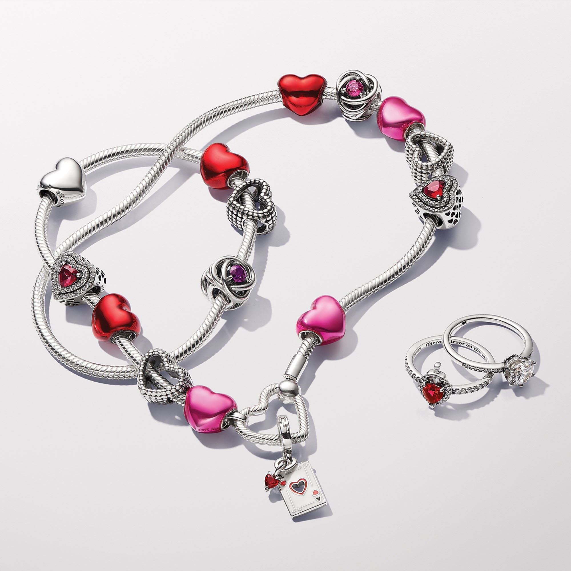 Pandora Schlangenkette mit Herz-Verschluss - Sterling Silber - 45 cm – Ansicht 5