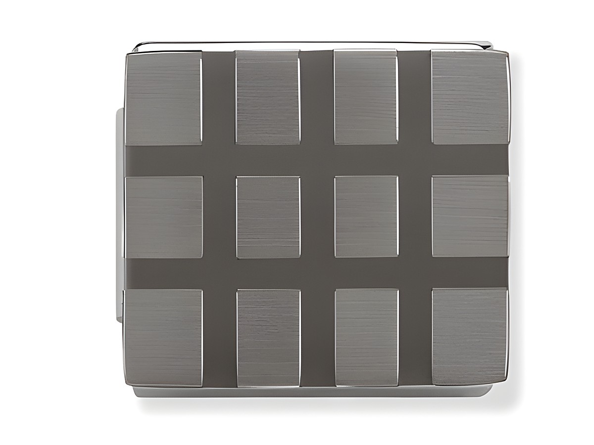 Oxidiertes Edelstahlarmband mit mittlerem Gitterdesign in matter Ausführung, gefertigt von Nomination Steel IKONS, Modellnummer 230103 04. Elegantes und modernes Accessoire.