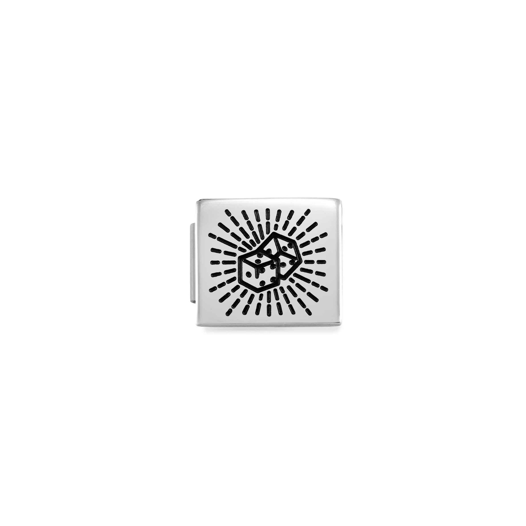 Nomination Composable Glam Charm Würfel - Edelstahl, Emaille