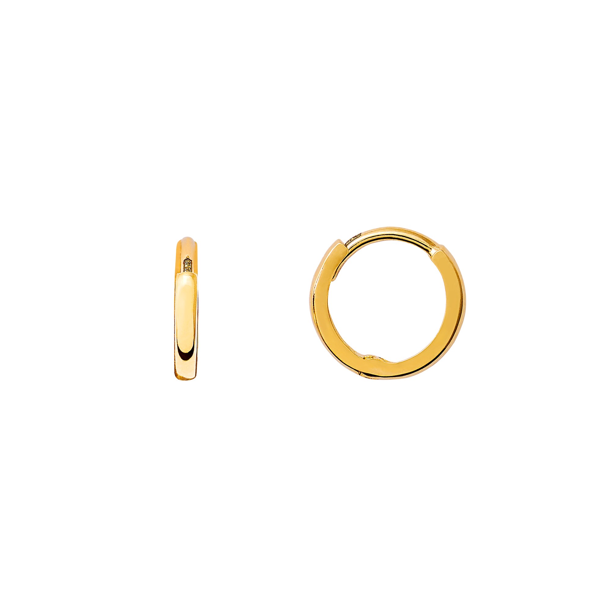XENOX XG14K6010G - Gelbgold 585 Creolen - poliert – Ansicht 2