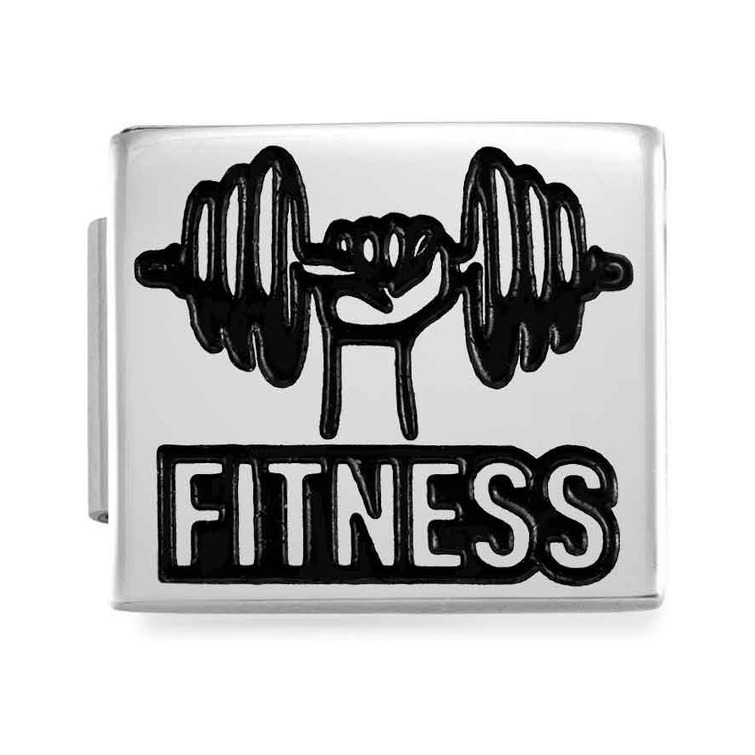 Nomination Composable Glam Charm Fitness - Edelstahl, Emaille