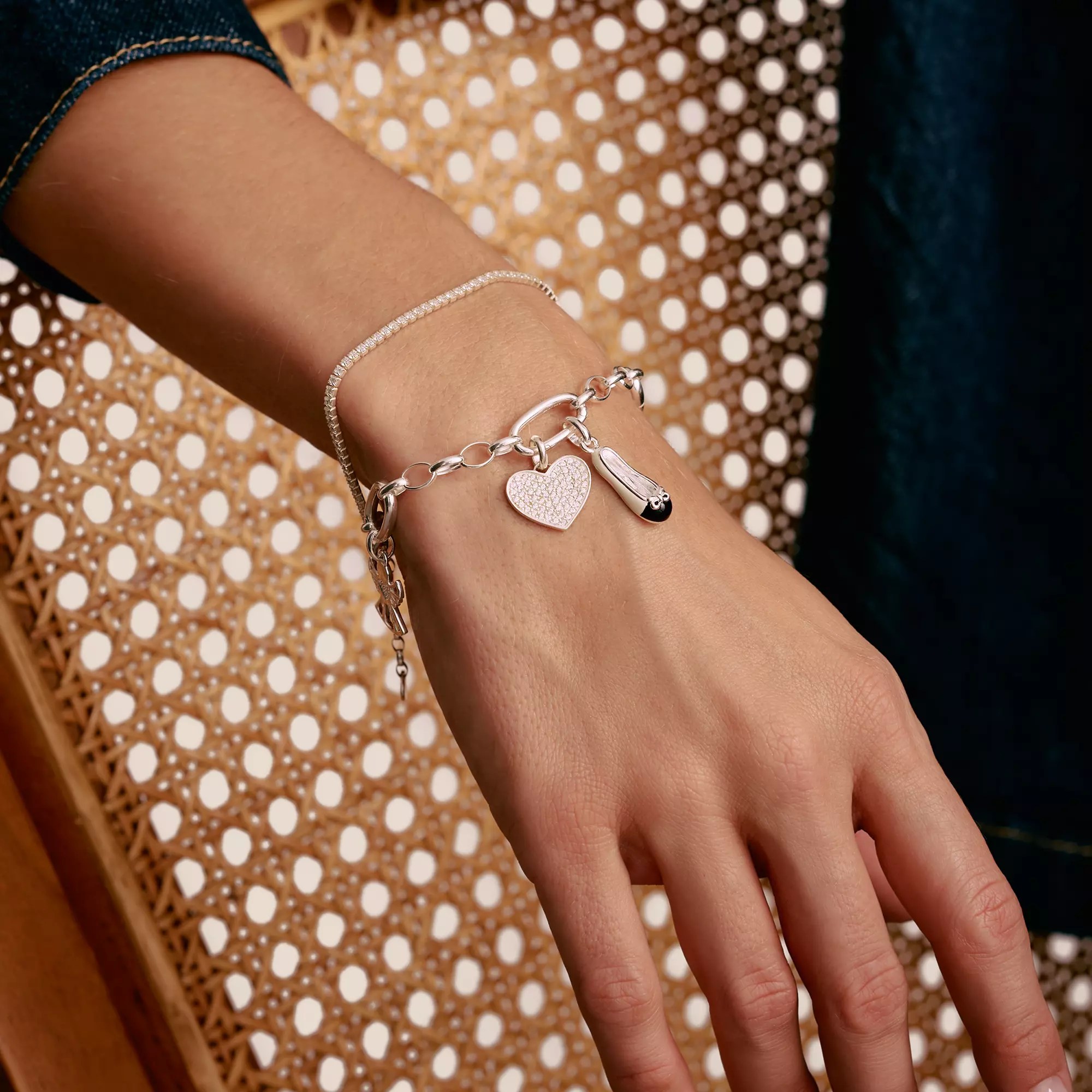 Thomas Sabo Connect - Charm Armband mit drei Connect Links - Silber - 15 cm – Ansicht 4