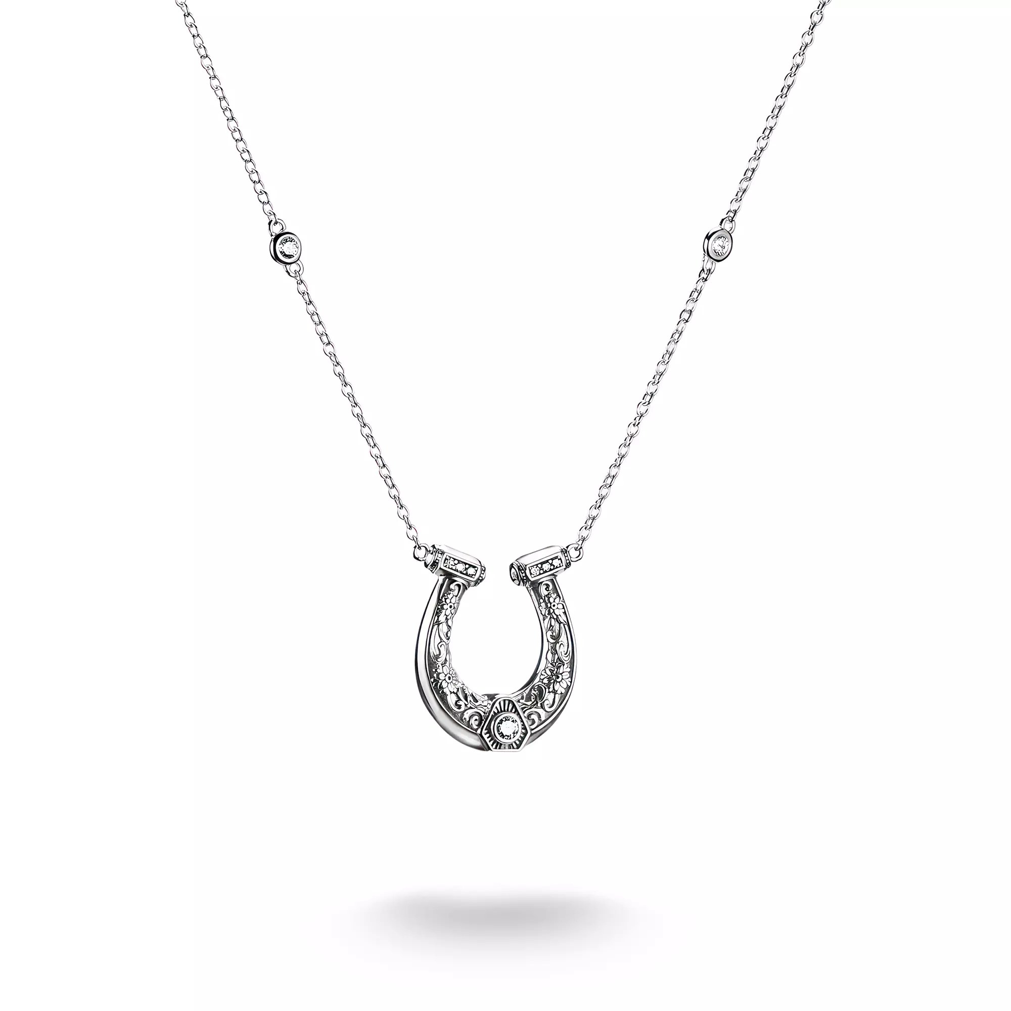 Thomas Sabo ELYNDRA Kette 45 - 50 cm - Sterling Silber geschw. & Zirkonia - Weiß – Ansicht 2