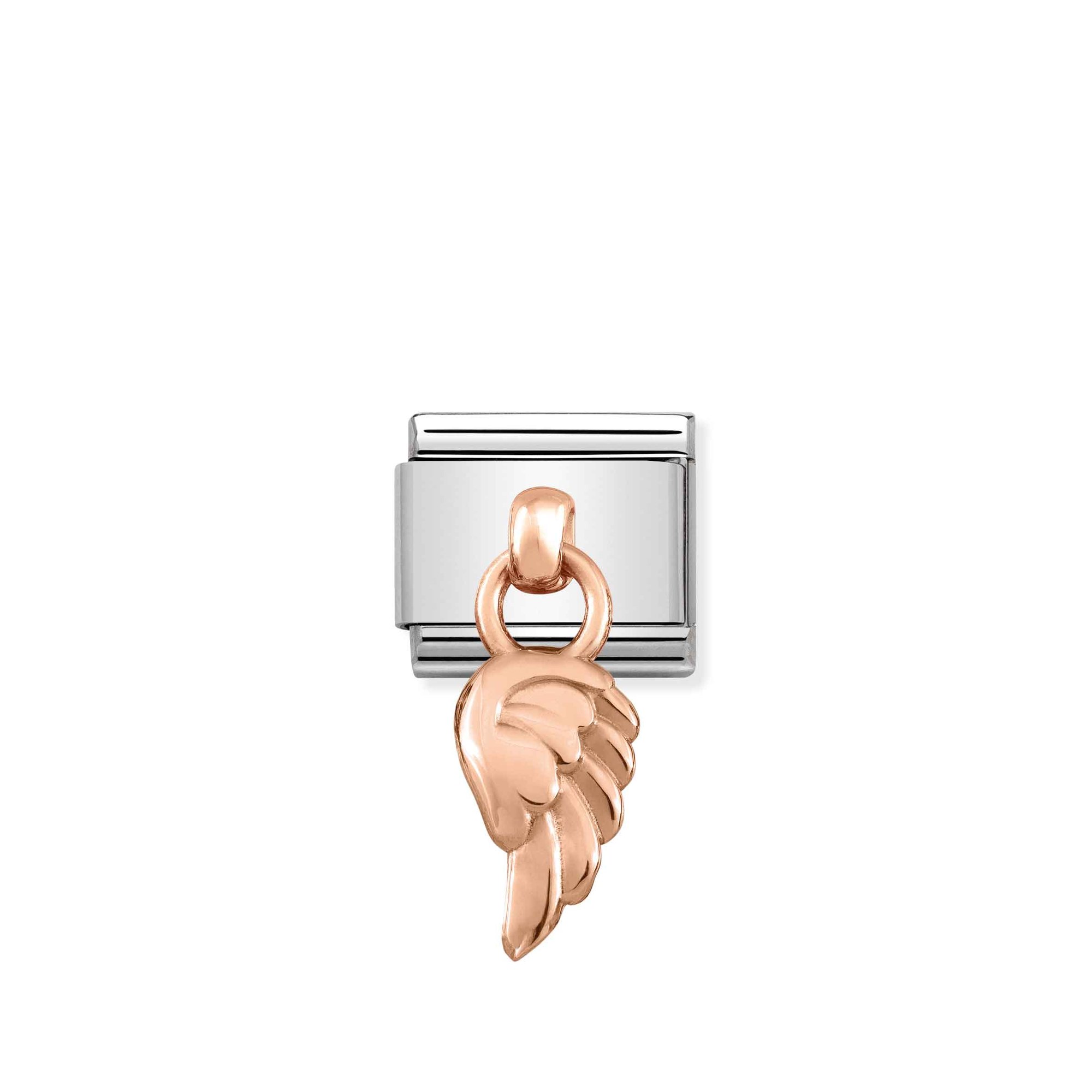 Nomination CLASSIC CHARMS - Edelstahl + RoséRoségold - Flügel