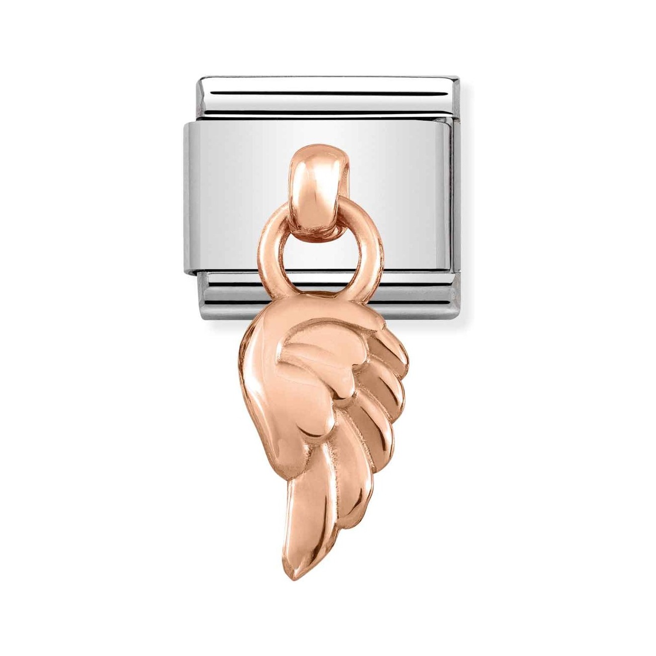 Nomination CLASSIC CHARMS - Edelstahl + RoséRoségold - Flügel