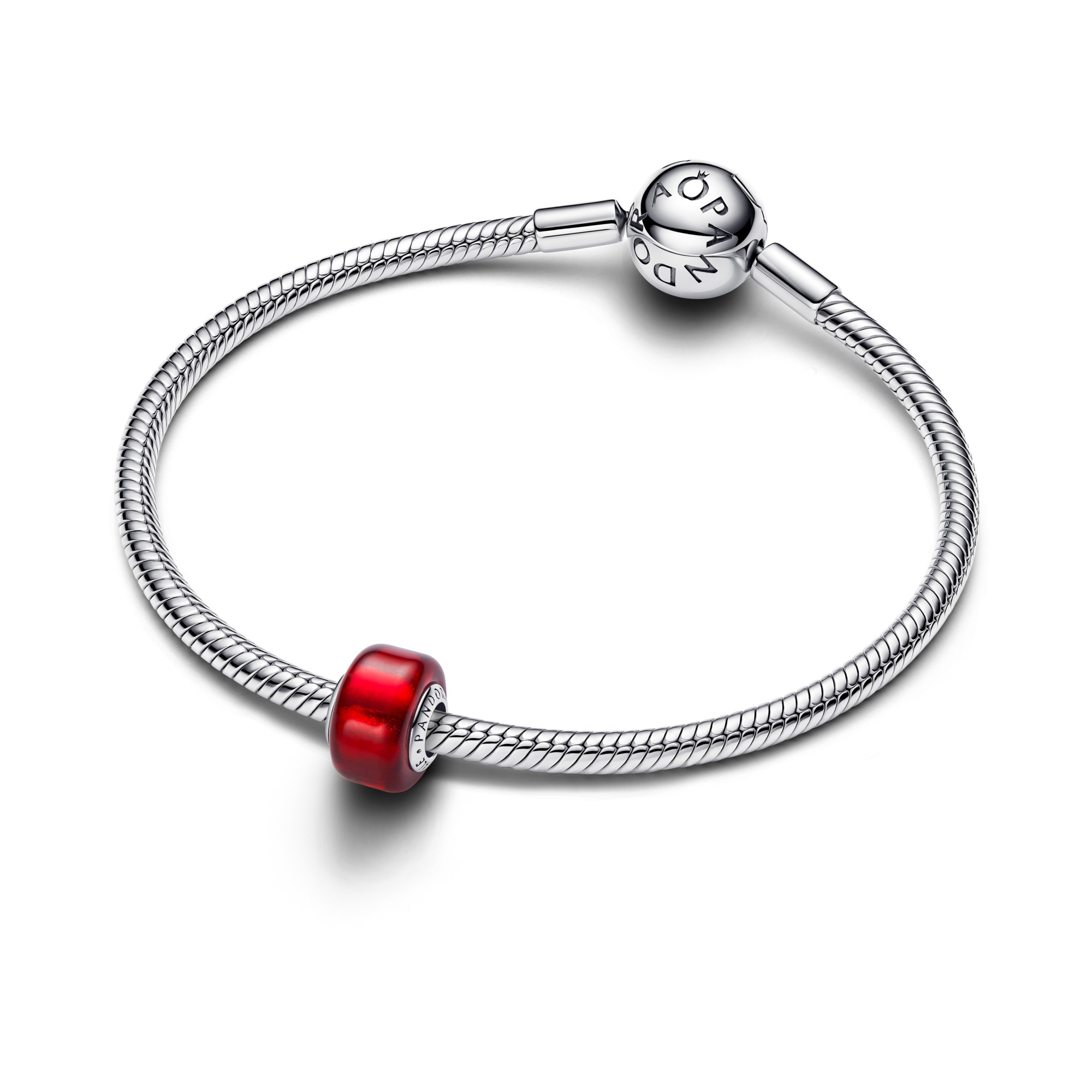 Pandora Rotes Murano Glas - Charm - Silber - Murano Glas - Rot – Ansicht 2