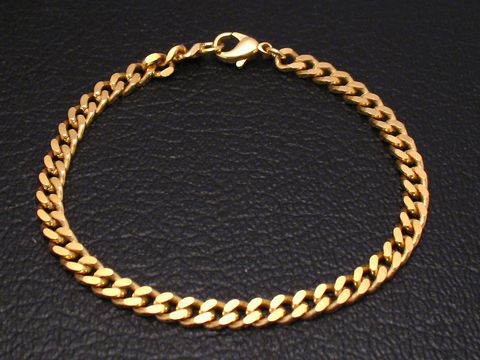 Gold Armband 20,5 cm PANZER Armschmuck aus Gold 333 von Juwelier Harnisch, glänzend und robust, ideal für elegante Anlässe, mit sicherem Karabinerverschluss.